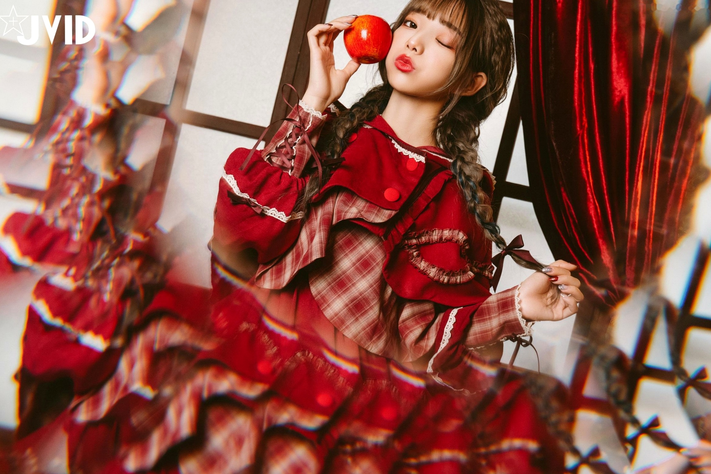 Gallery - JVID-啾啾-啾啾の奇妙な冒険-小紅帽小公主-角色扮演童话风复古写真-No.604角色扮演萌系萝莉JVID 女神私房照_秀色女神 - image 6