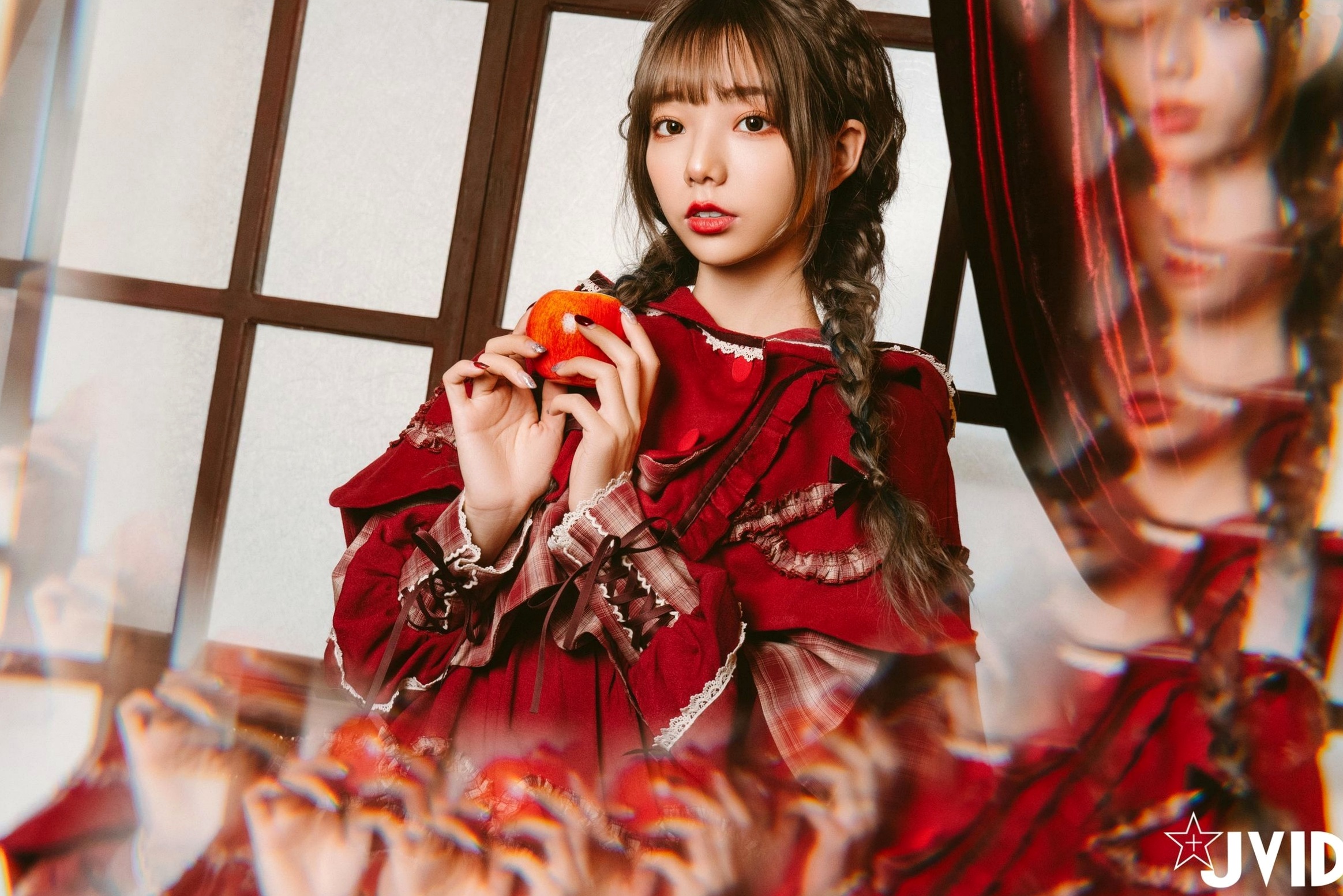 Gallery - JVID-啾啾-啾啾の奇妙な冒険-小紅帽小公主-角色扮演童话风复古写真-No.604角色扮演萌系萝莉JVID 女神私房照_秀色女神 - image 8