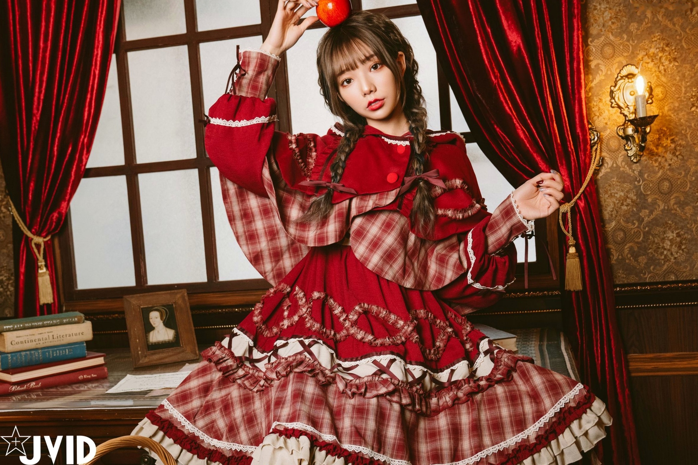 Gallery - JVID-啾啾-啾啾の奇妙な冒険-小紅帽小公主-角色扮演童话风复古写真-No.604角色扮演萌系萝莉JVID 女神私房照_秀色女神 - image 9