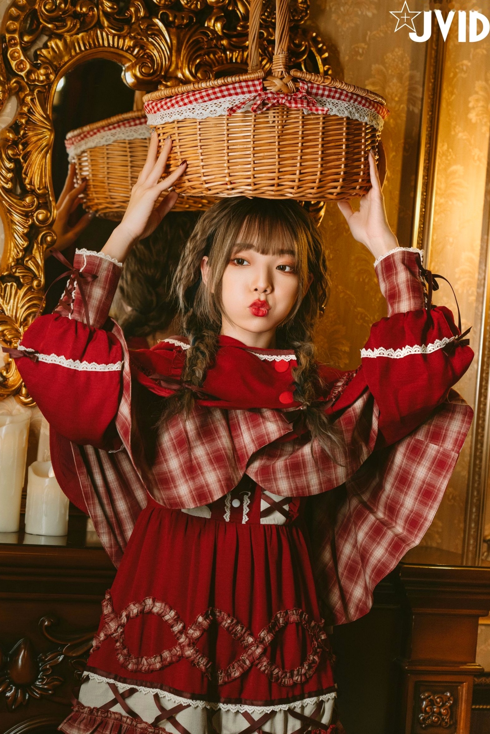 Gallery - JVID-啾啾-啾啾の奇妙な冒険-小紅帽小公主-角色扮演童话风复古写真-No.604角色扮演萌系萝莉JVID 女神私房照_秀色女神 - image 14
