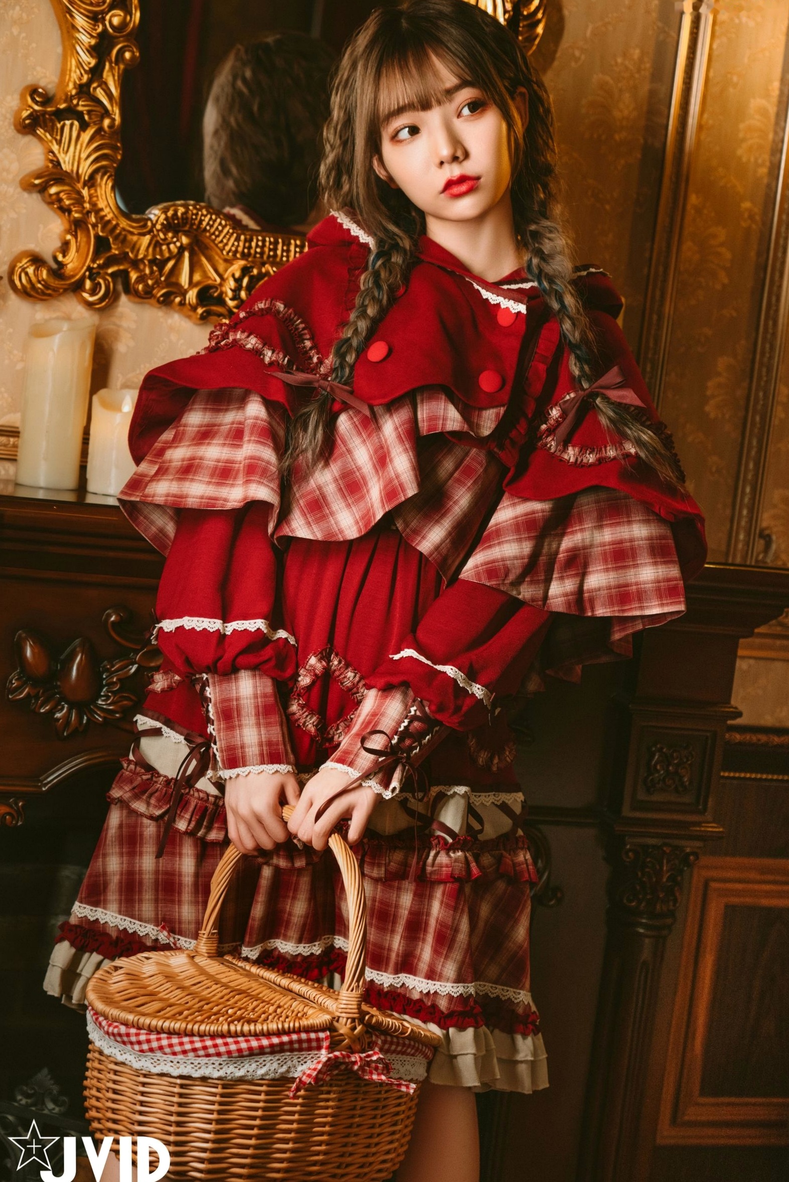 Gallery - JVID-啾啾-啾啾の奇妙な冒険-小紅帽小公主-角色扮演童话风复古写真-No.604角色扮演萌系萝莉JVID 女神私房照_秀色女神 - image 16