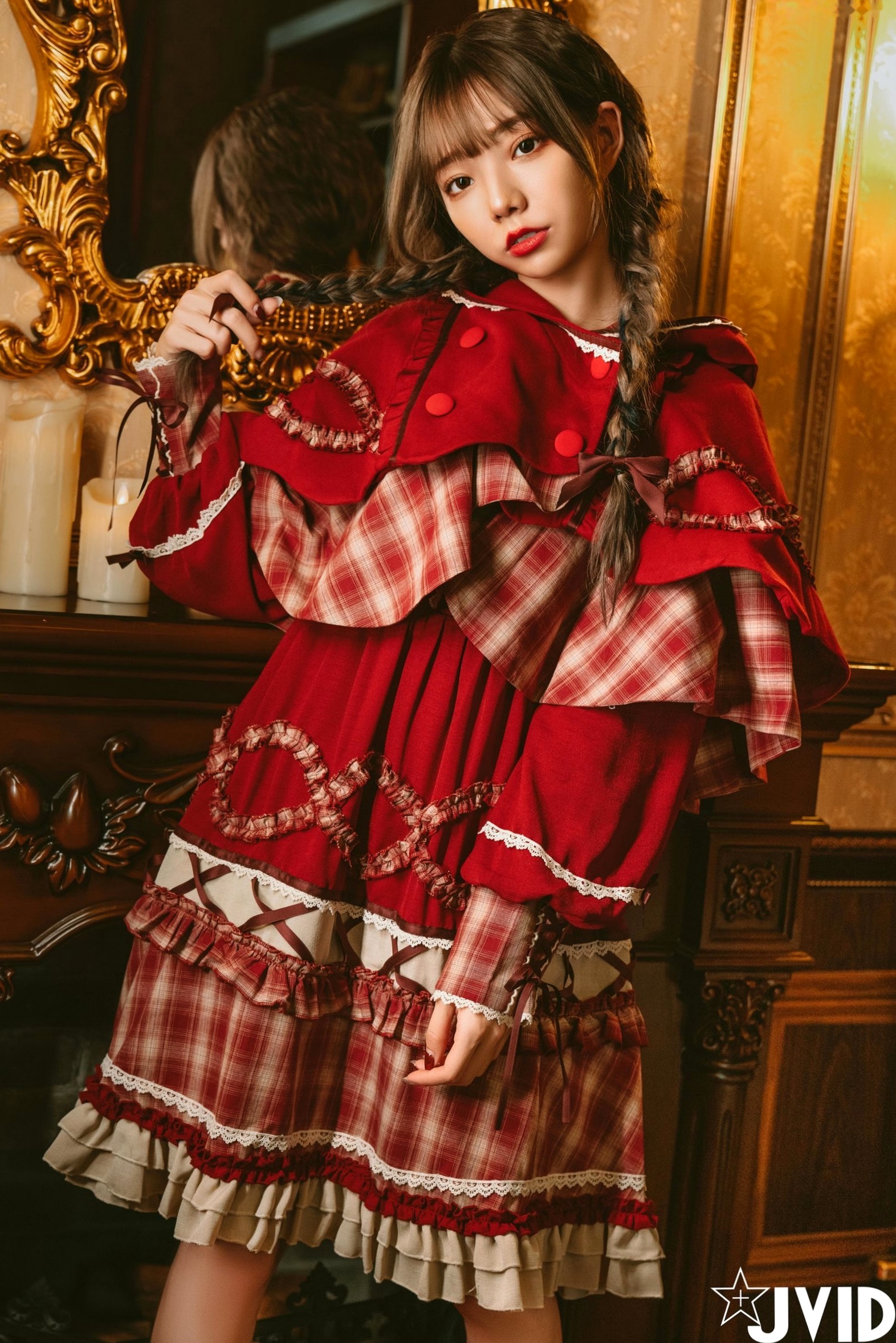 Gallery - JVID-啾啾-啾啾の奇妙な冒険-小紅帽小公主-角色扮演童话风复古写真-No.604角色扮演萌系萝莉JVID 女神私房照_秀色女神 - image 18