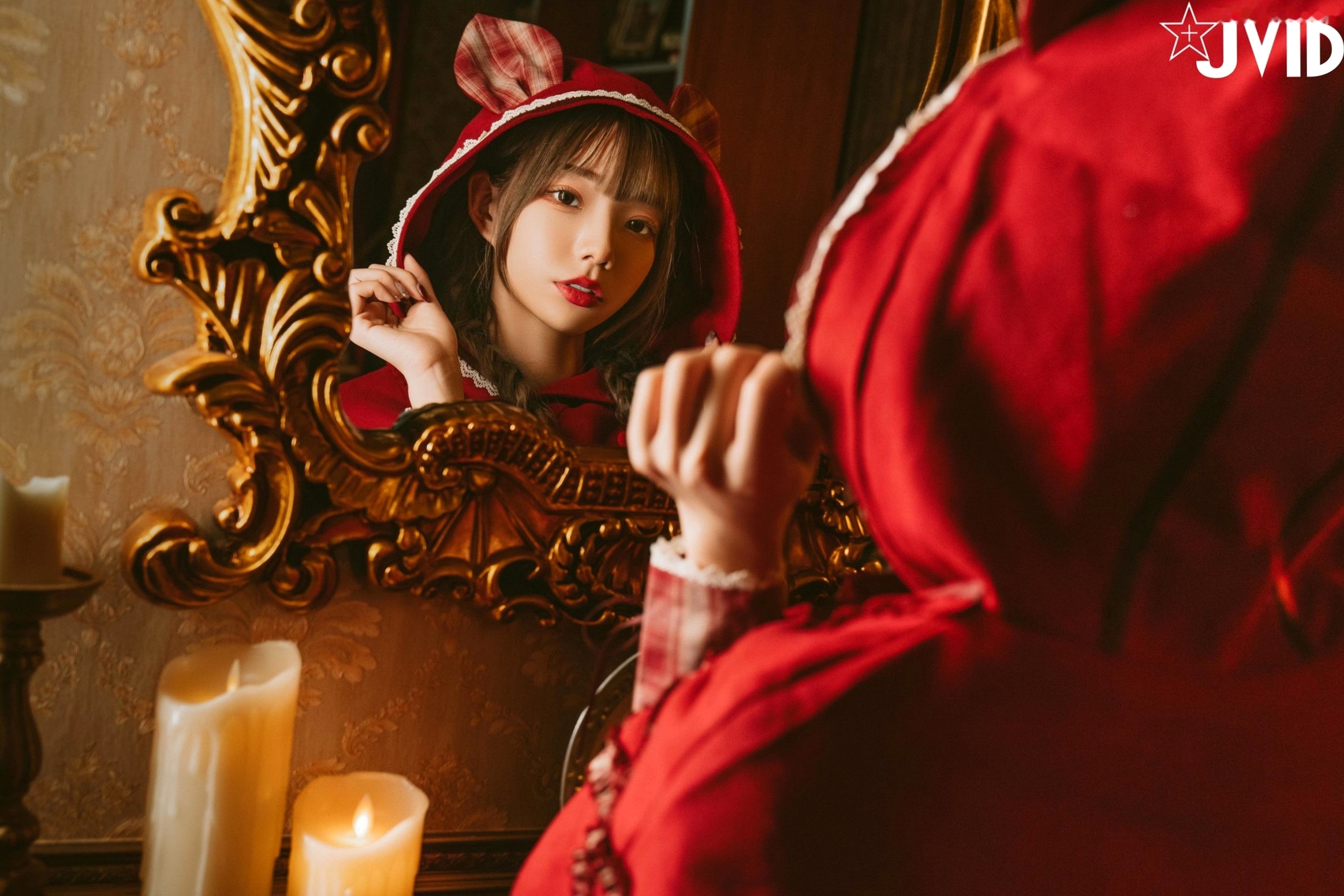 Gallery - JVID-啾啾-啾啾の奇妙な冒険-小紅帽小公主-角色扮演童话风复古写真-No.604角色扮演萌系萝莉JVID 女神私房照_秀色女神 - image 20