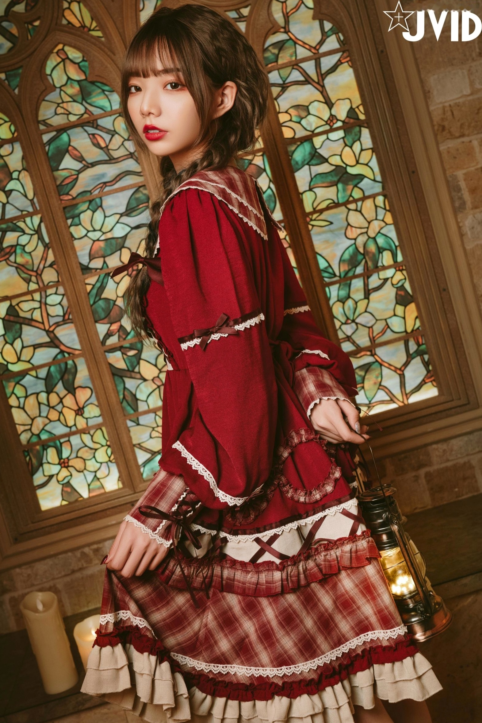Gallery - JVID-啾啾-啾啾の奇妙な冒険-小紅帽小公主-角色扮演童话风复古写真-No.604角色扮演萌系萝莉JVID 女神私房照_秀色女神 - image 53