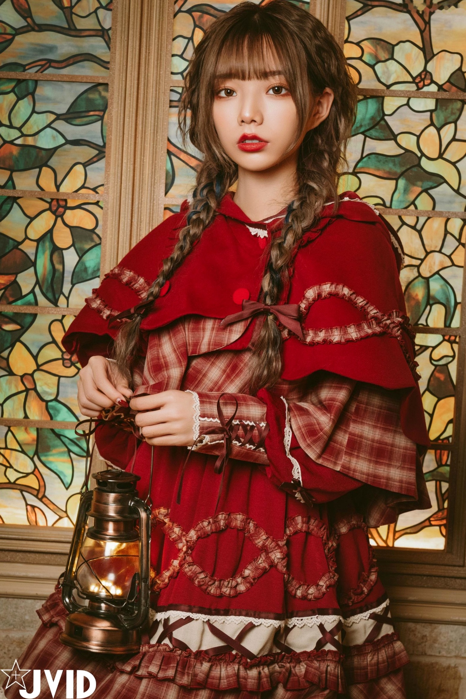 Gallery - JVID-啾啾-啾啾の奇妙な冒険-小紅帽小公主-角色扮演童话风复古写真-No.604角色扮演萌系萝莉JVID 女神私房照_秀色女神 - image 54