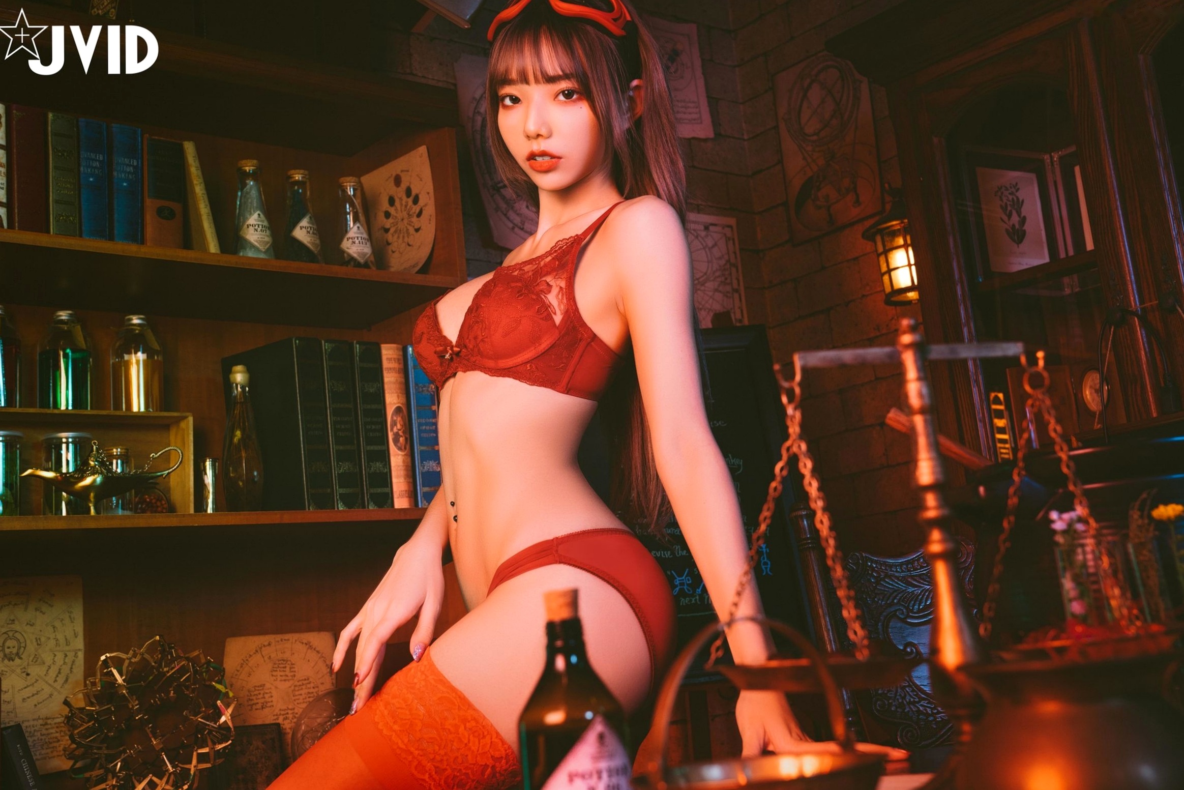 Gallery - JVID-啾啾-啾啾の奇妙な冒険-小紅帽小公主-角色扮演童话风复古写真-No.604角色扮演萌系萝莉JVID 女神私房照_秀色女神 - image 95