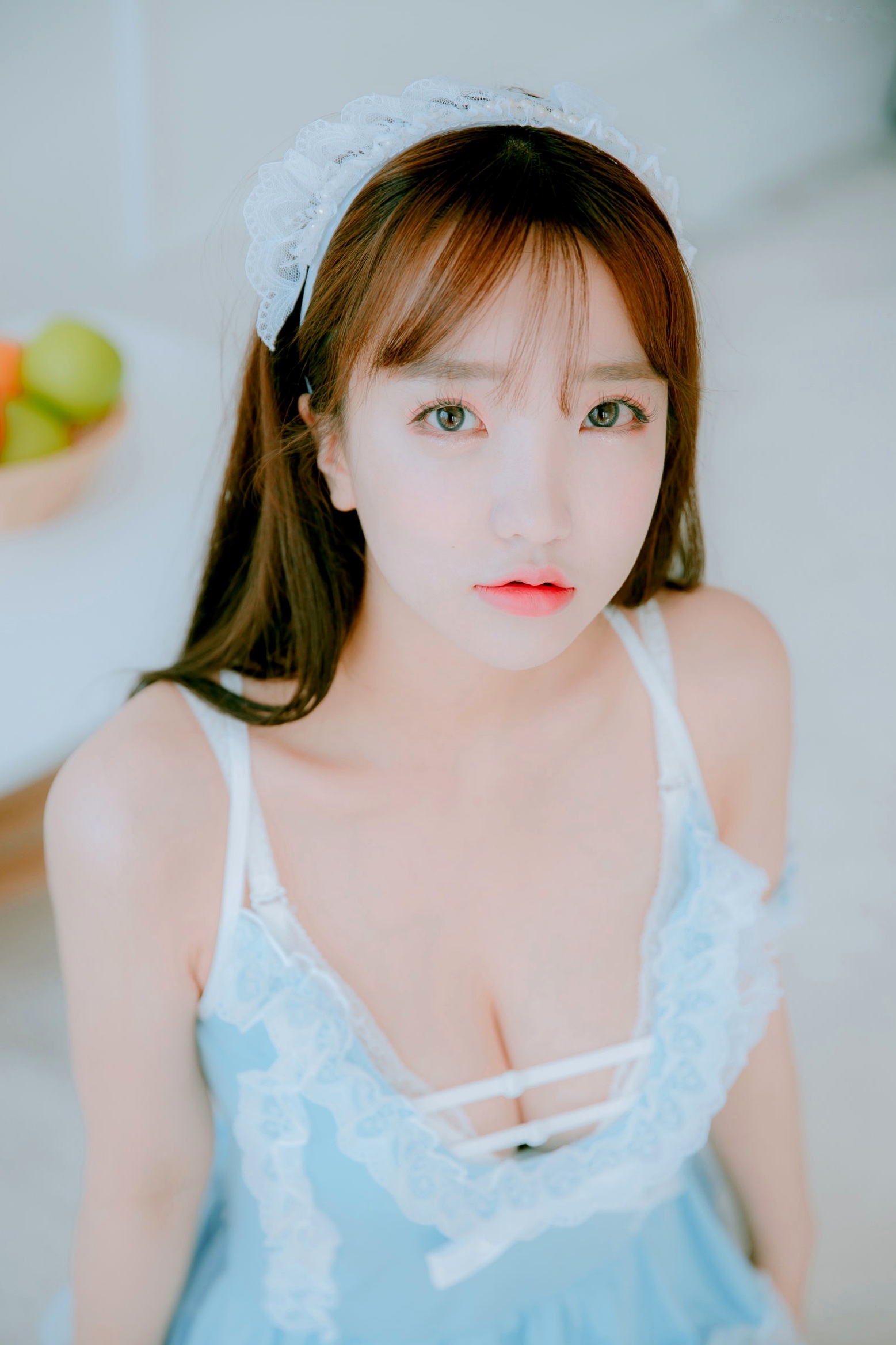 Gallery - 韩国美女孙乐乐Son Ye-Eun换装秀：清纯女仆装与简约针织裙私房照，展现极致纯欲清新女神风采，绝美视觉盛宴韩国女神私房照女仆清新 女神私房照_秀色女神 - image 6