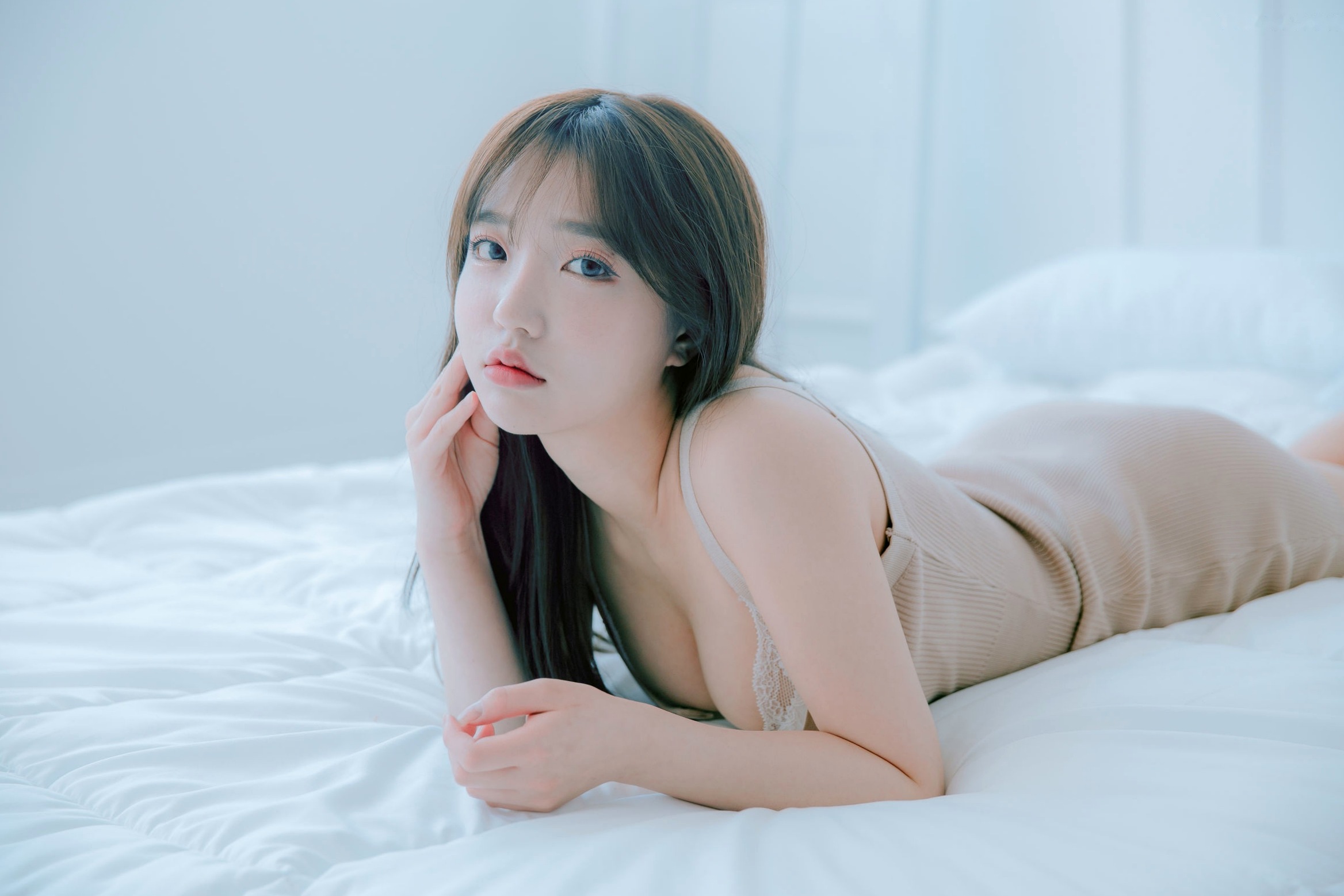 Gallery - 韩国美女孙乐乐Son Ye-Eun换装秀：清纯女仆装与简约针织裙私房照，展现极致纯欲清新女神风采，绝美视觉盛宴韩国女神私房照女仆清新 女神私房照_秀色女神 - image 59