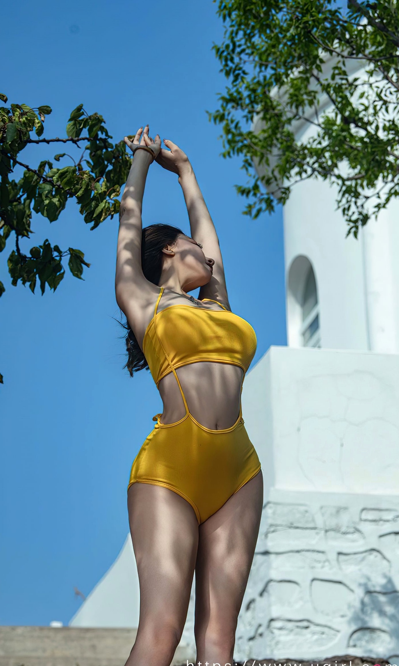 Gallery - UGirlsApp尤果圈 - Chiness Model 筱慧《心之海岛》：户外阳光下的亮黄色泳装女神，尽显极致身材曲线与性感魅力，高清无圣光套图爱尤物 - Love Beauty 性感户外尤物私房照大尺度 女神私房照_秀色女神 - image 8
