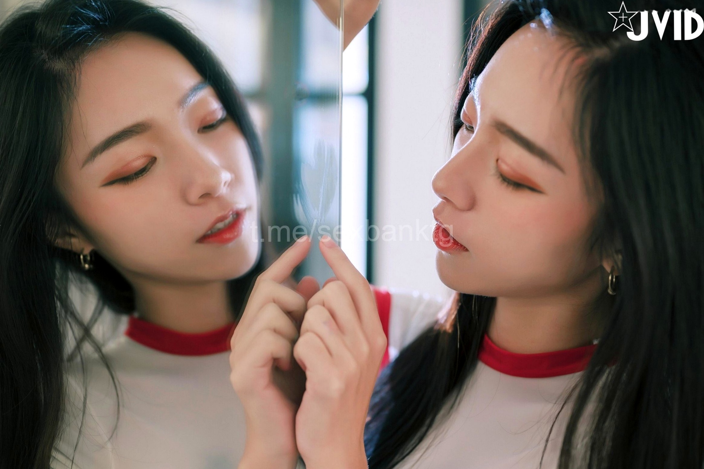 Gallery - JVID-飄飄-紅色性感連體衣與針織衫的誘惑-私房浴室寫真-No.543性感诱惑私房照JVID 女神私房照_秀色女神 - image 8