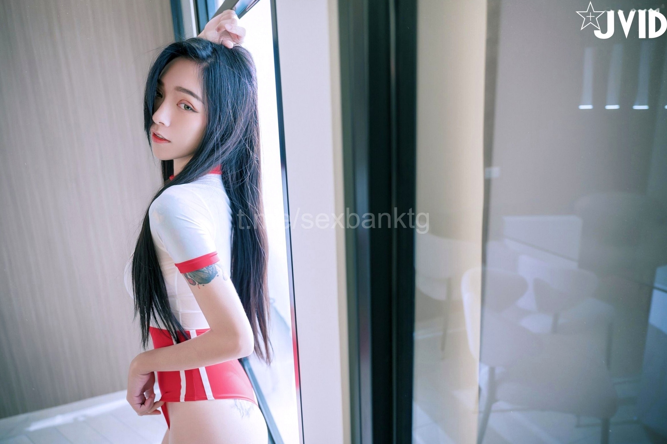 Gallery - JVID-飄飄-紅色性感連體衣與針織衫的誘惑-私房浴室寫真-No.543性感诱惑私房照JVID 女神私房照_秀色女神 - image 21