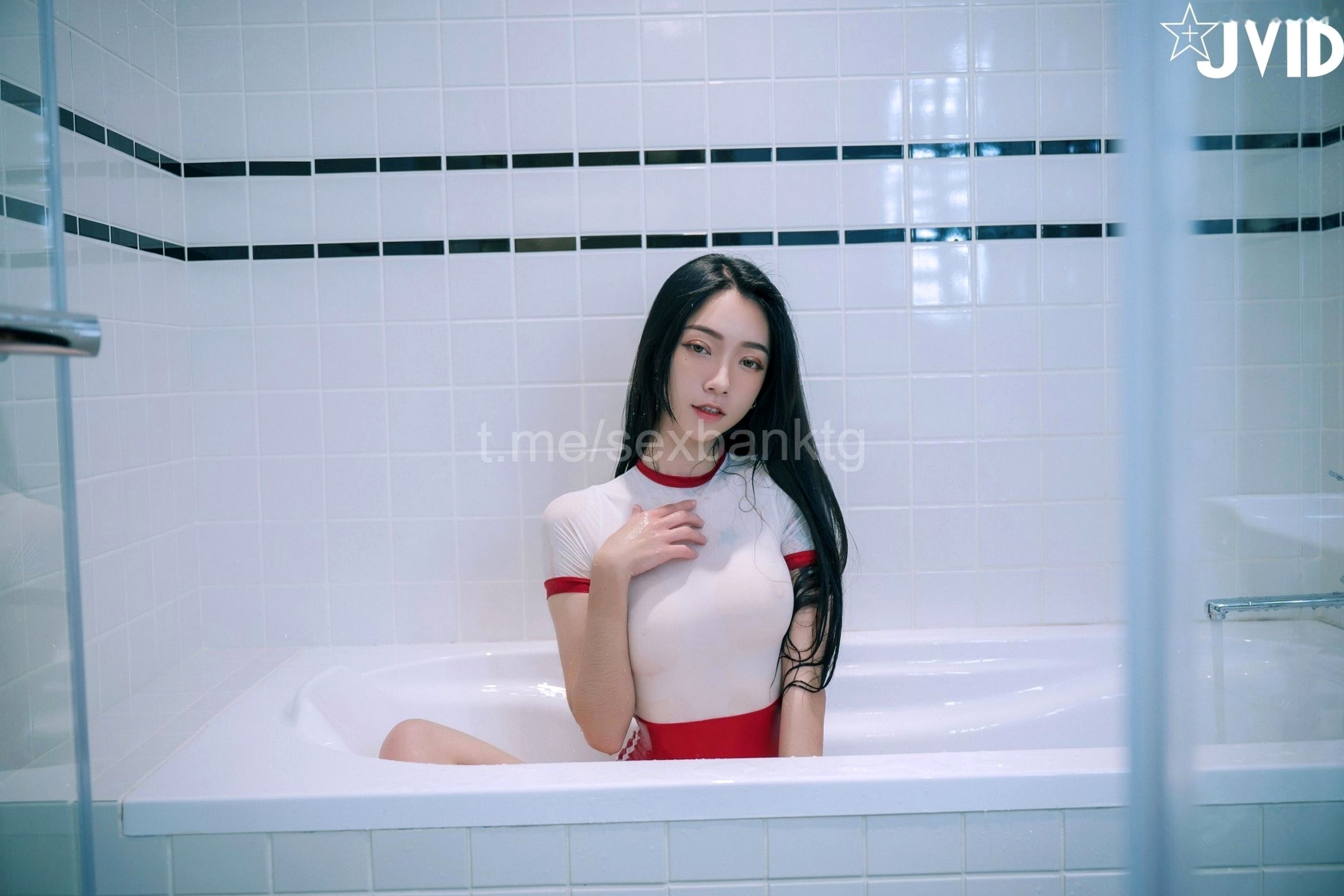 Gallery - JVID-飄飄-紅色性感連體衣與針織衫的誘惑-私房浴室寫真-No.543性感诱惑私房照JVID 女神私房照_秀色女神 - image 41