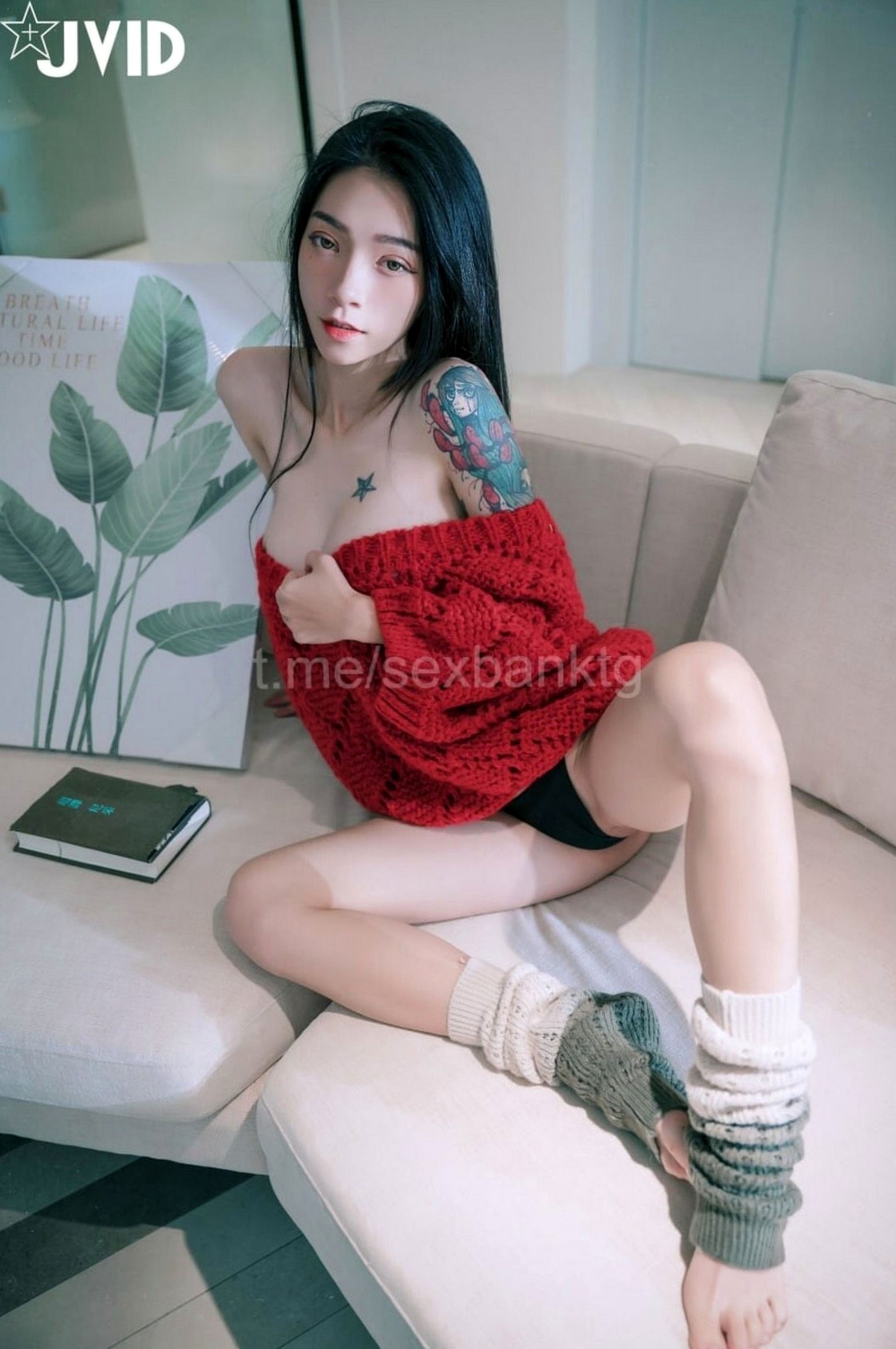 Gallery - JVID-飄飄-紅色性感連體衣與針織衫的誘惑-私房浴室寫真-No.543性感诱惑私房照JVID 女神私房照_秀色女神 - image 57