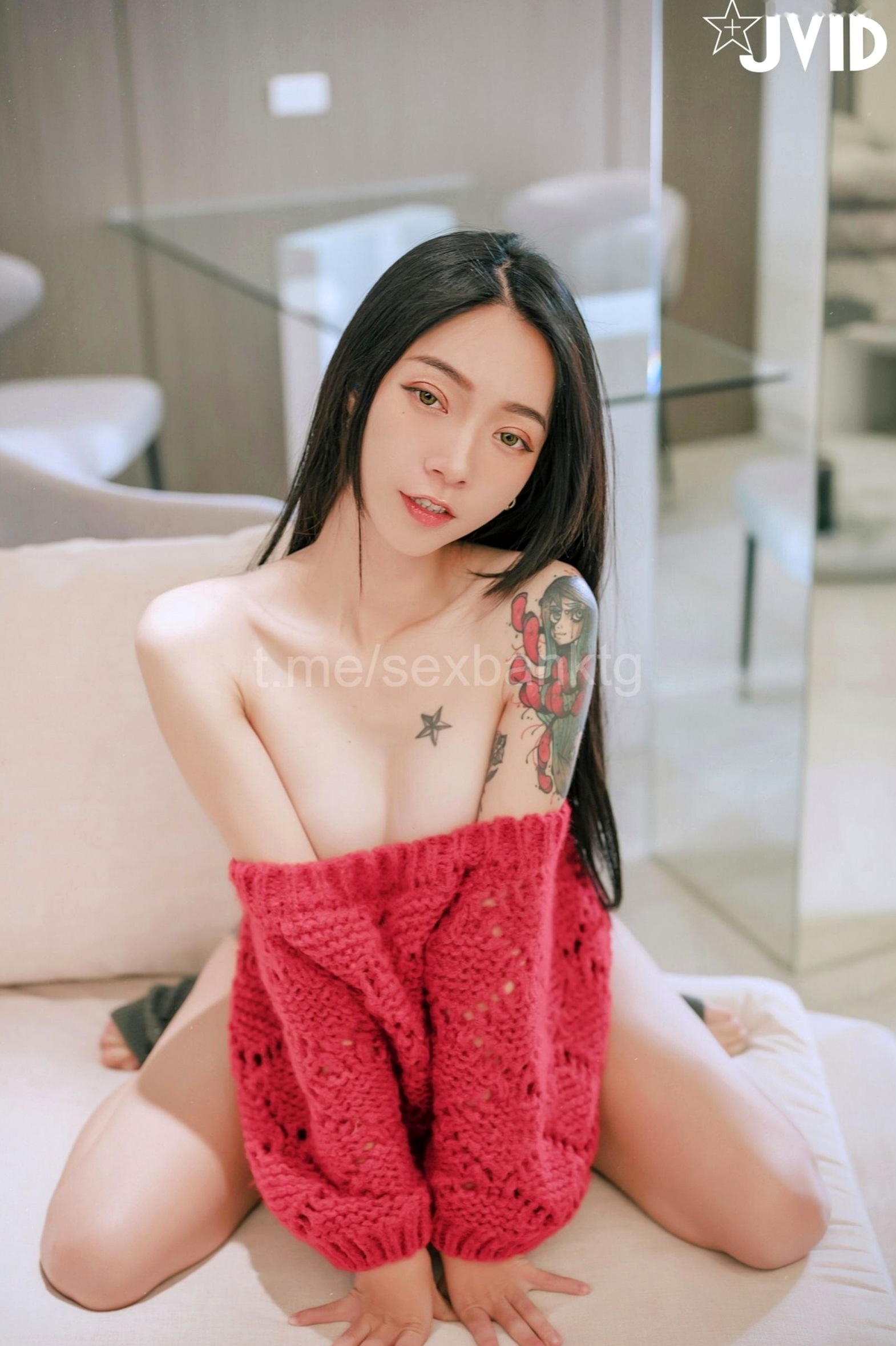 Gallery - JVID-飄飄-紅色性感連體衣與針織衫的誘惑-私房浴室寫真-No.543性感诱惑私房照JVID 女神私房照_秀色女神 - image 63
