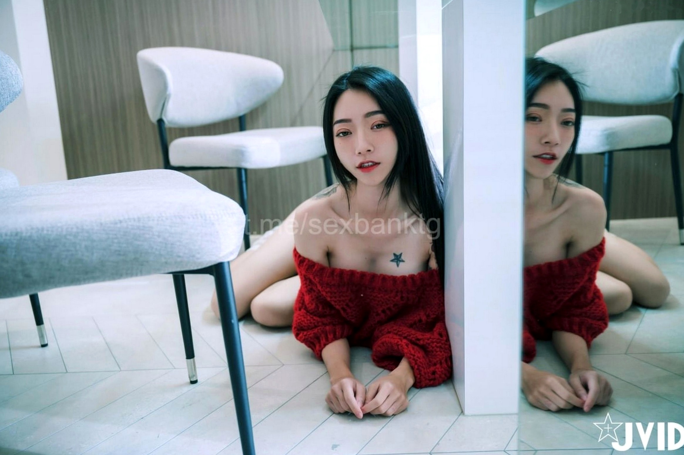 Gallery - JVID-飄飄-紅色性感連體衣與針織衫的誘惑-私房浴室寫真-No.543性感诱惑私房照JVID 女神私房照_秀色女神 - image 83