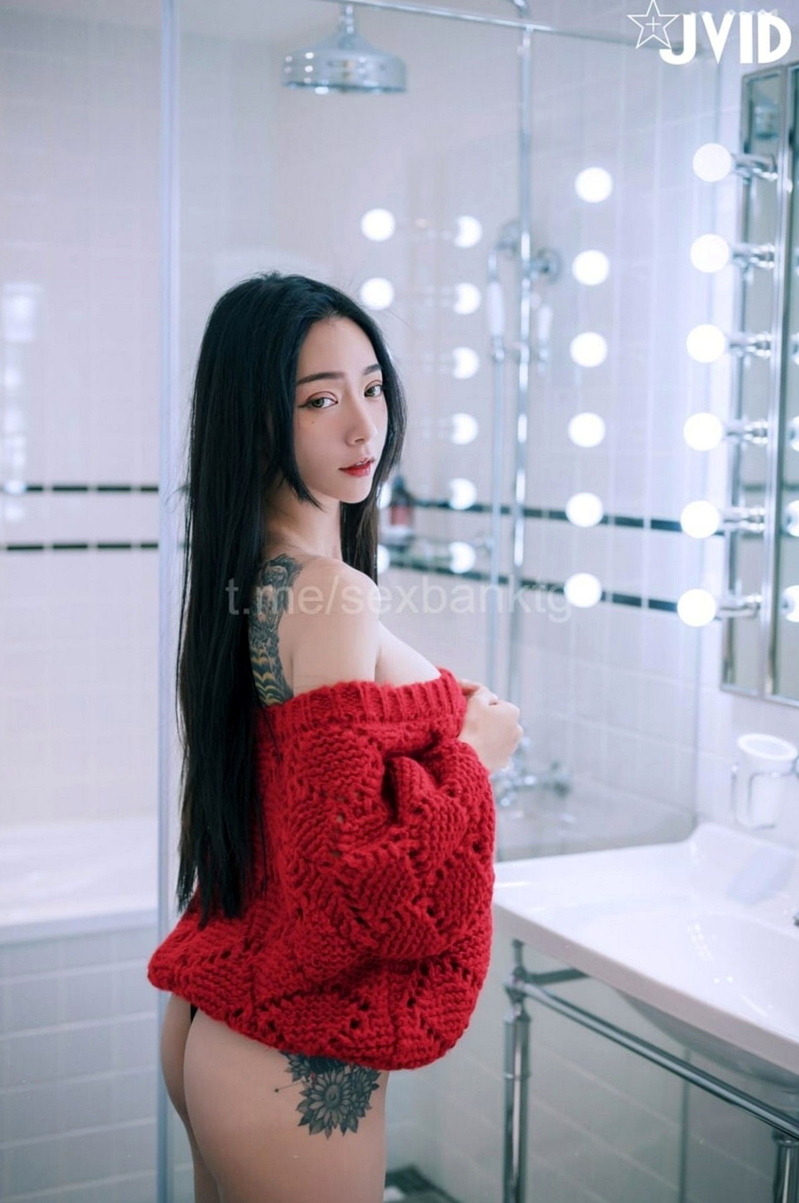 Gallery - JVID-飄飄-紅色性感連體衣與針織衫的誘惑-私房浴室寫真-No.543性感诱惑私房照JVID 女神私房照_秀色女神 - image 111