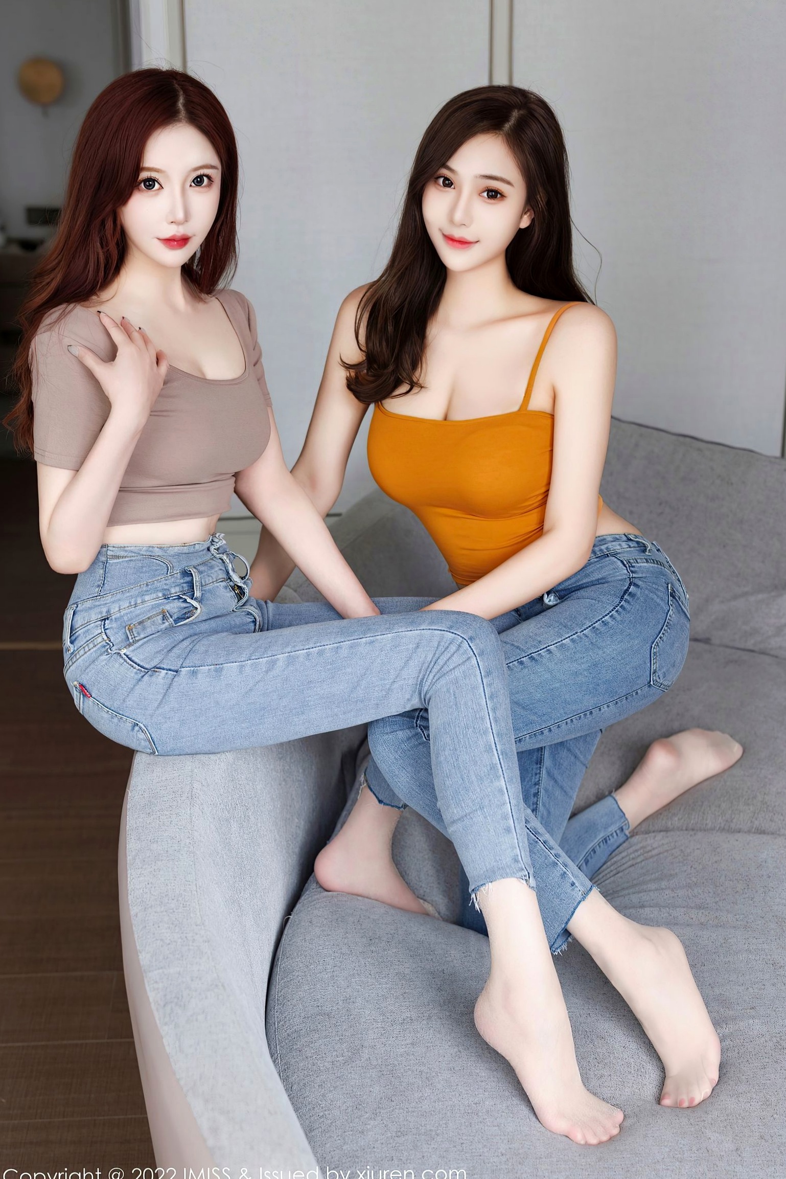 Gallery - IMiss爱蜜社 - Honey Club -697-Lavinia与Linda双姝合集-私房内衣与居家牛仔裤造型-性感气质女神写真爱蜜社 - Honey Club 性感私房照内衣尤物 女神私房照_秀色女神 - image 17