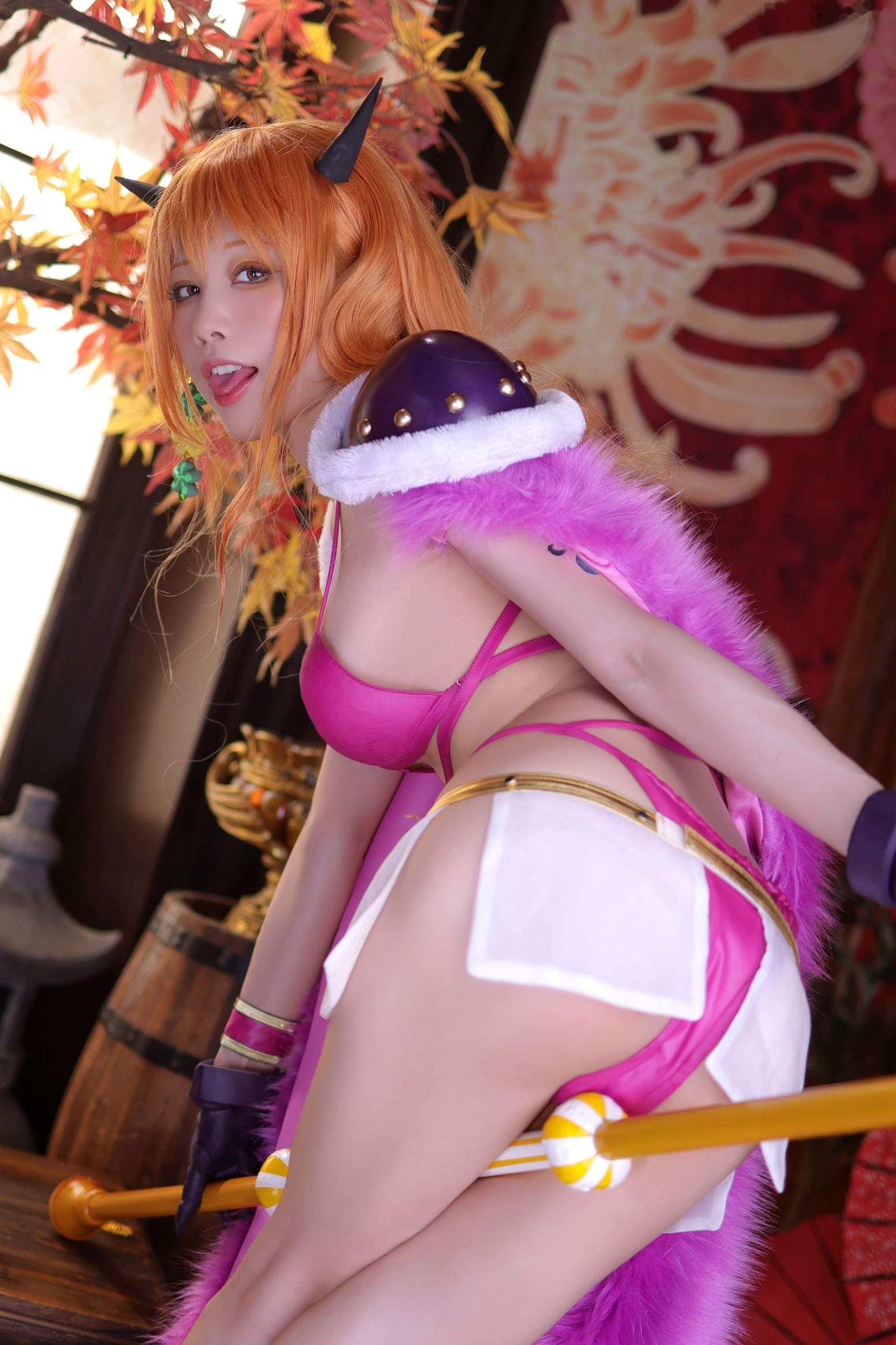Gallery - 水淼 - Shui Miao -Aqua-海贼王-娜美-Nami-Kaido-Outfit-火辣比基尼COS-私房写真-野性女神极致诱惑角色扮演性感私房照诱惑极品 女神私房照_秀色女神 - image 7