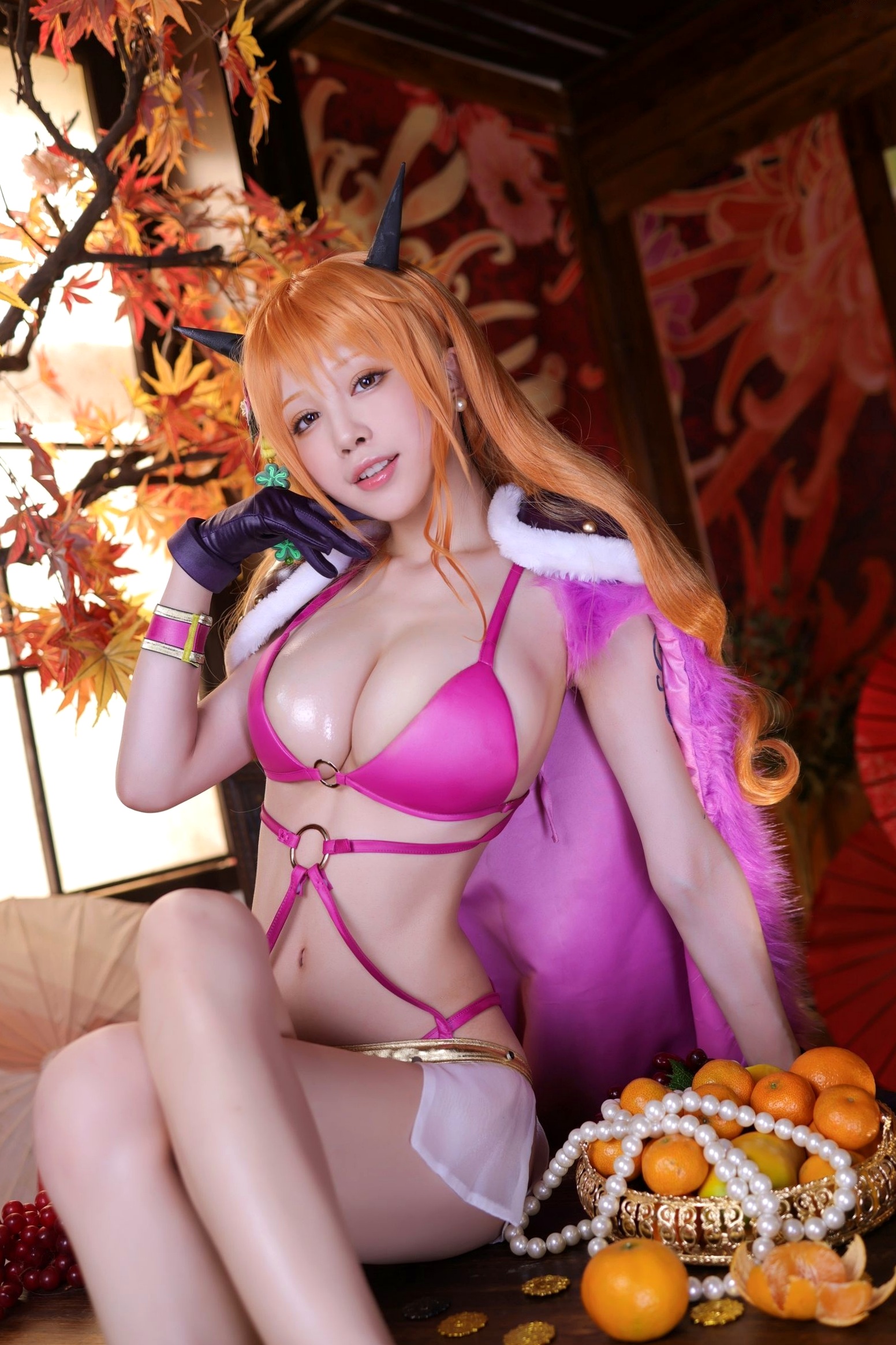 Gallery - 水淼 - Shui Miao -Aqua-海贼王-娜美-Nami-Kaido-Outfit-火辣比基尼COS-私房写真-野性女神极致诱惑角色扮演性感私房照诱惑极品 女神私房照_秀色女神 - image 44