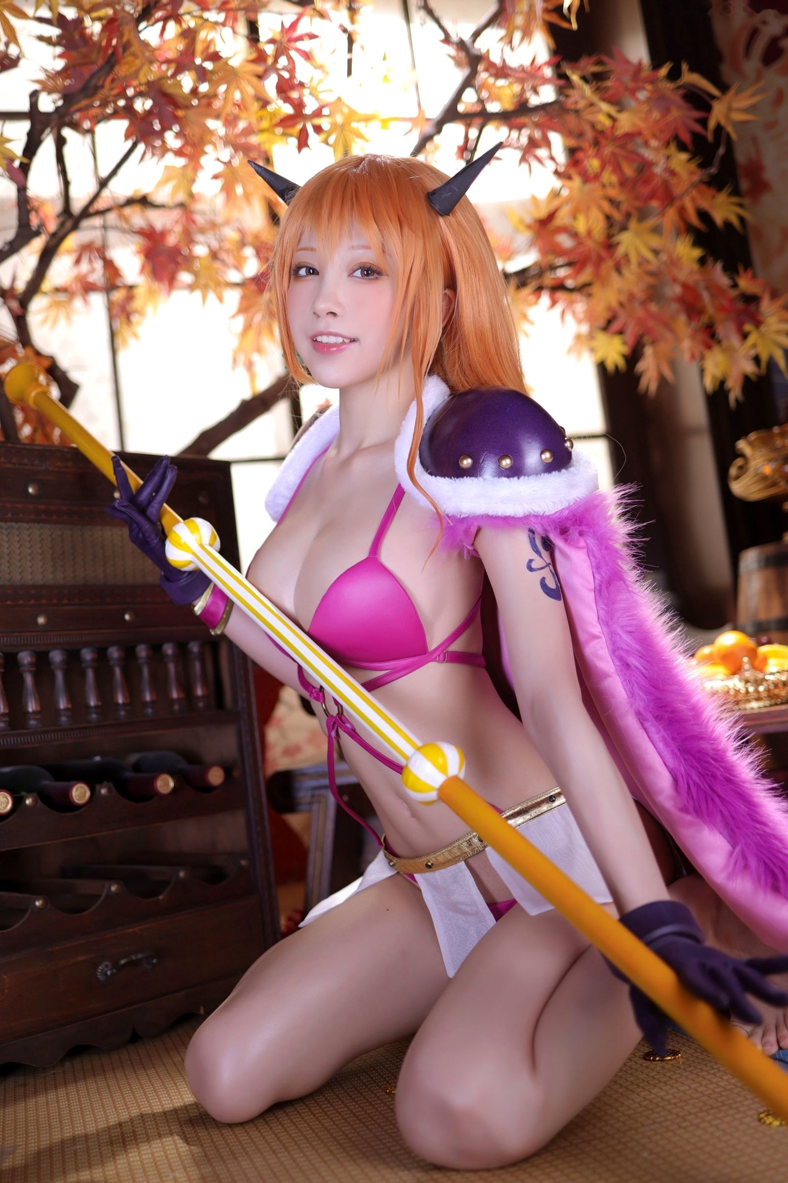 Gallery - 水淼 - Shui Miao -Aqua-海贼王-娜美-Nami-Kaido-Outfit-火辣比基尼COS-私房写真-野性女神极致诱惑角色扮演性感私房照诱惑极品 女神私房照_秀色女神 - image 69