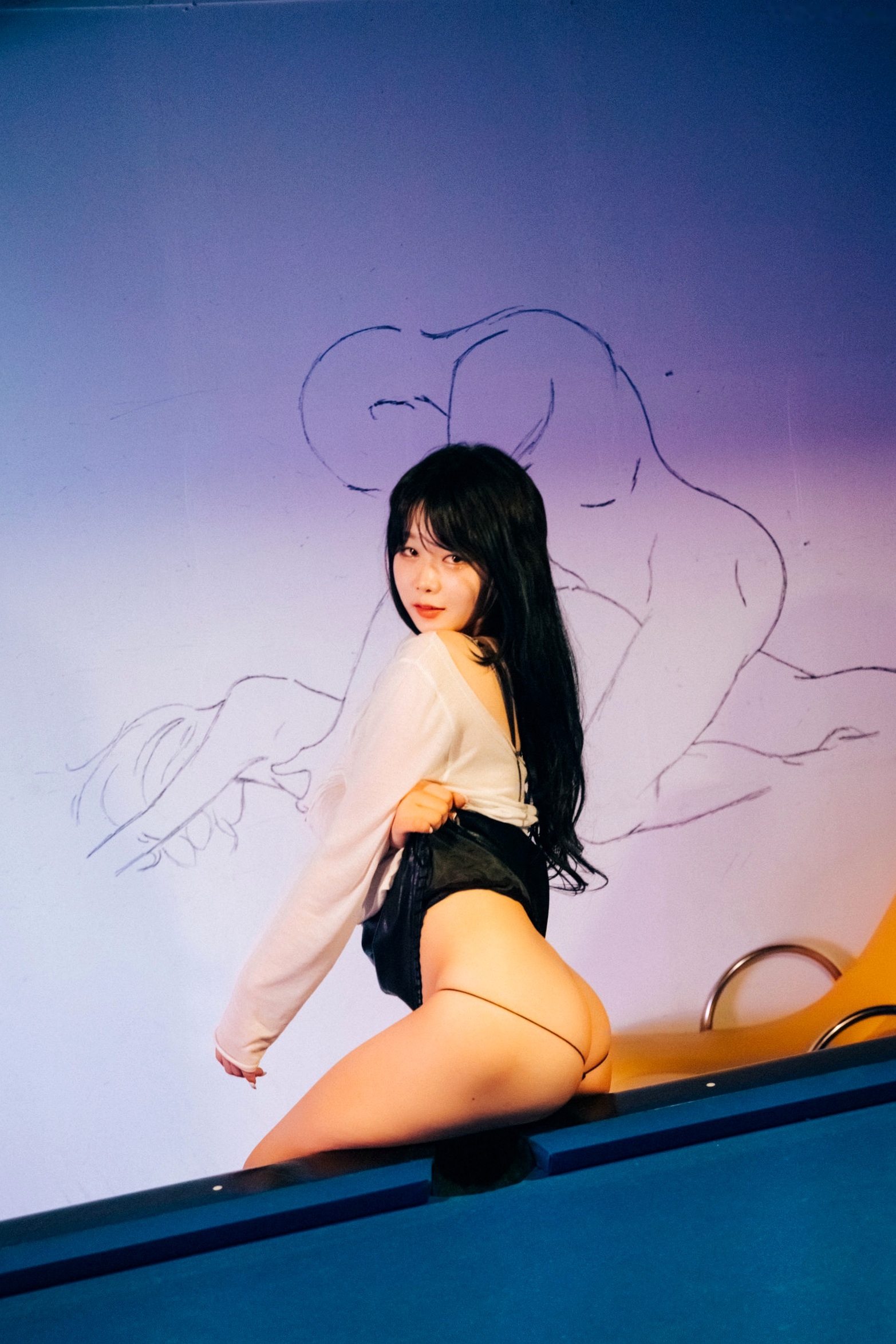 Gallery - 韩国女神琪雅Zia私房大尺度写真：黑丝诱惑与卧室情景演绎，性感尤物精致迷人韩国丝袜性感私房照大尺度 女神私房照_秀色女神 - image 96