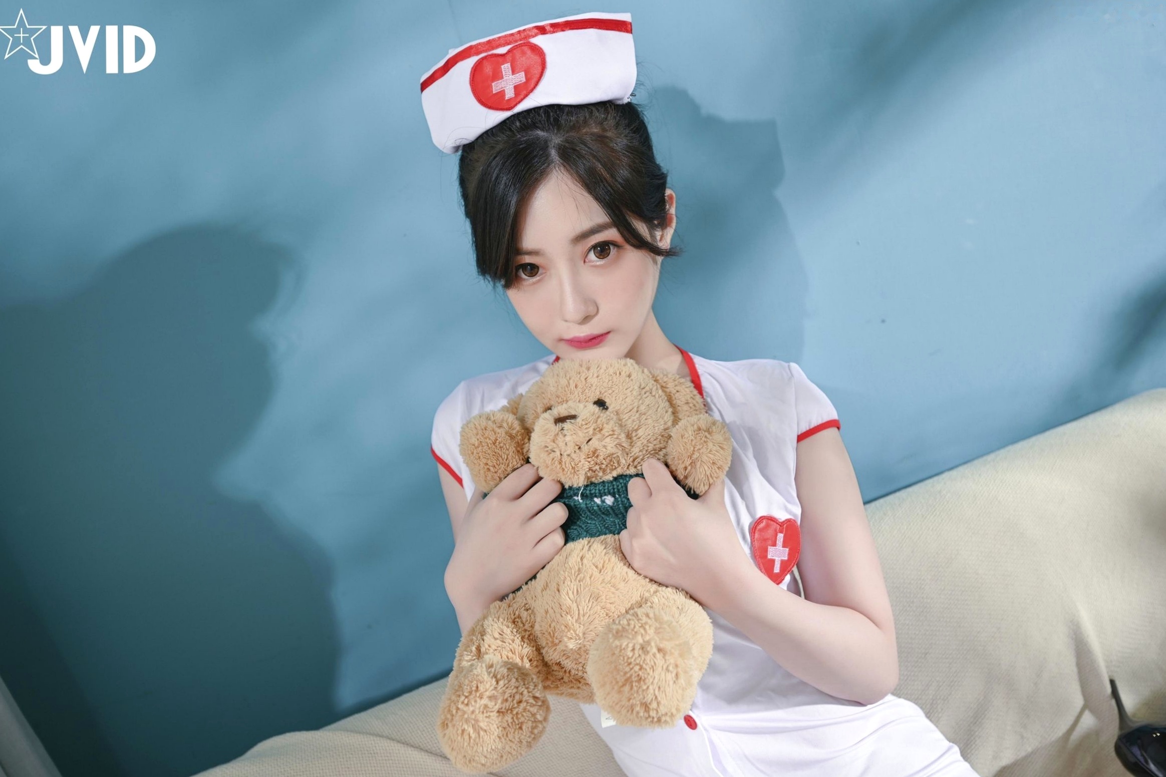 Gallery - JVID-璃奈酱-极品护士角色扮演-大尺度白衣天使-性感私房-白色丝袜-No.555-556JVID护士诱惑角色扮演私房照大尺度 女神私房照_秀色女神 - image 18