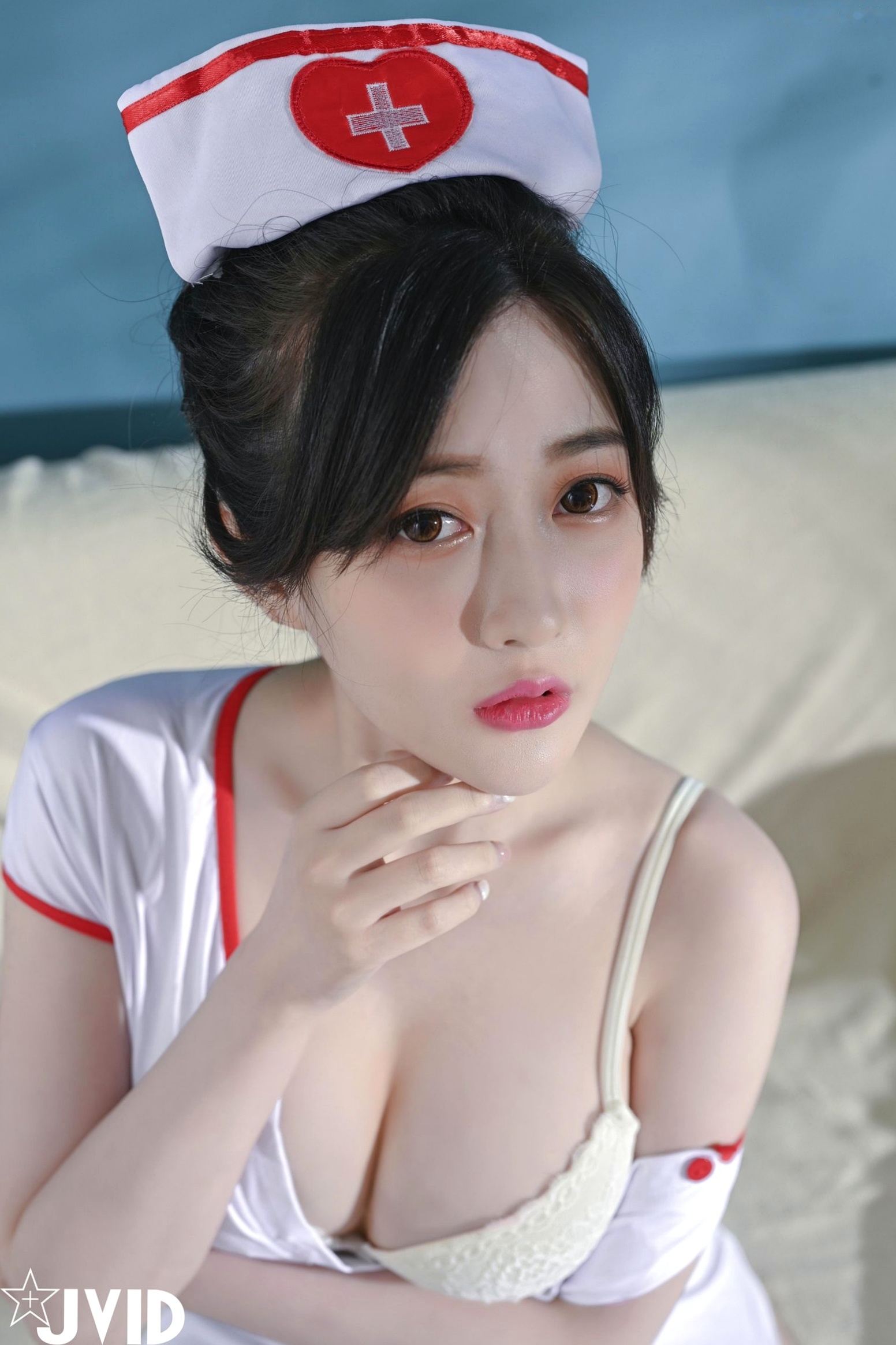 Gallery - JVID-璃奈酱-极品护士角色扮演-大尺度白衣天使-性感私房-白色丝袜-No.555-556JVID护士诱惑角色扮演私房照大尺度 女神私房照_秀色女神 - image 60
