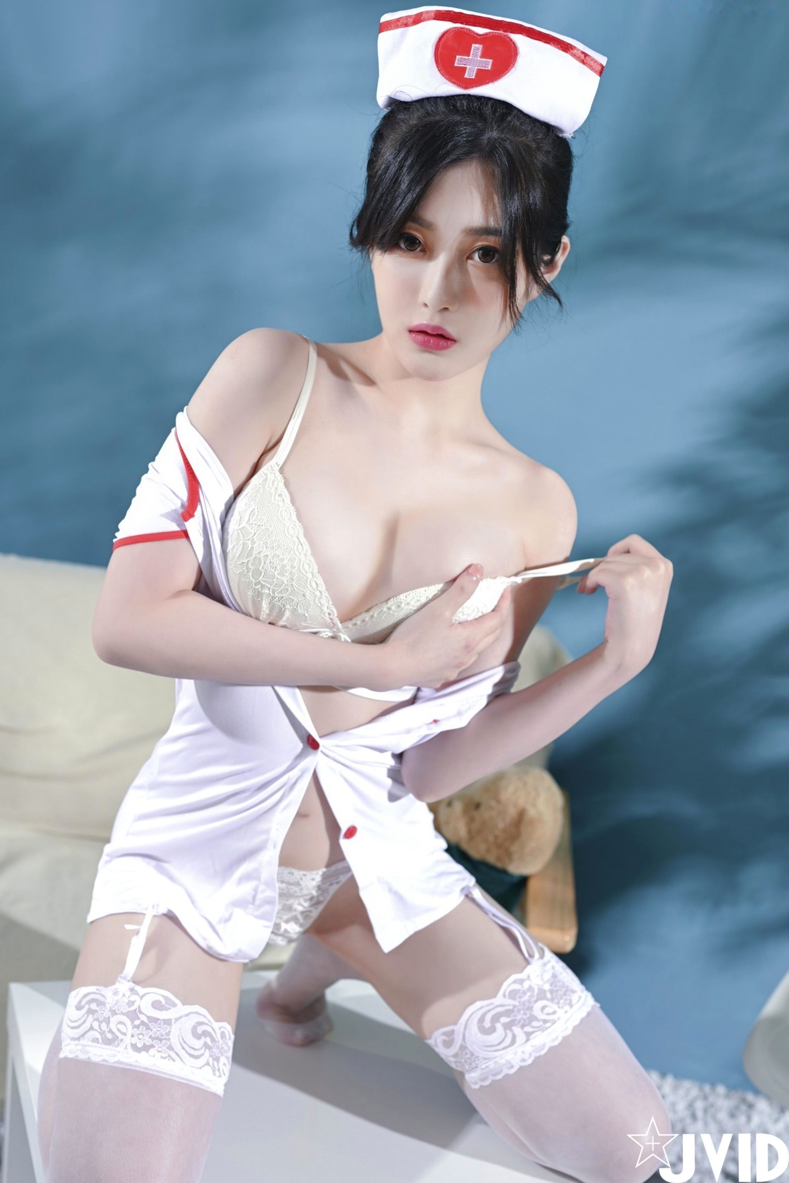 Gallery - JVID-璃奈酱-极品护士角色扮演-大尺度白衣天使-性感私房-白色丝袜-No.555-556JVID护士诱惑角色扮演私房照大尺度 女神私房照_秀色女神 - image 74