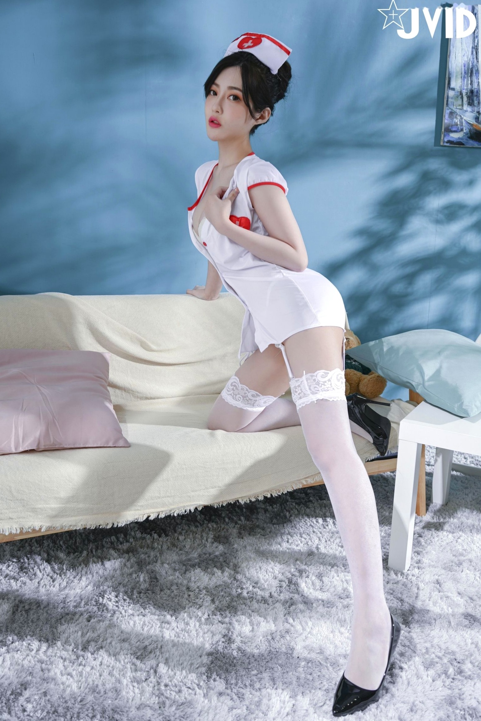 Gallery - JVID-璃奈酱-极品护士角色扮演-大尺度白衣天使-性感私房-白色丝袜-No.555-556JVID护士诱惑角色扮演私房照大尺度 女神私房照_秀色女神 - image 147