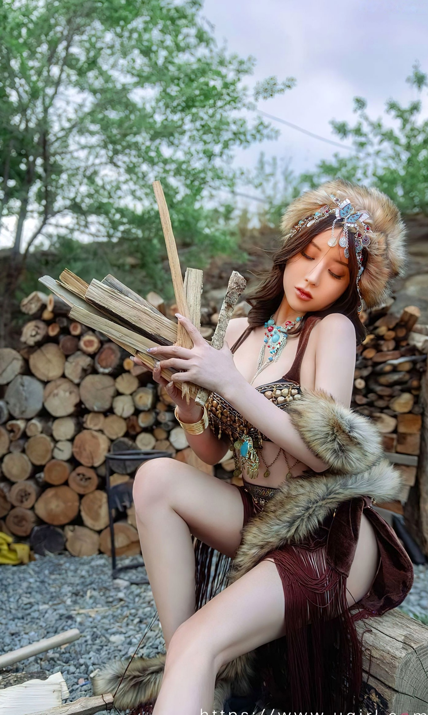Gallery - UGirlsApp尤果圈 - Chiness Model 爱尤物 - Love Beauty -2602-筱慧-《刚刚好》异域部落女神户外野性风大尺度私房照爱尤物 - Love Beauty 冷艳野性诱惑私房照大尺度 女神私房照_秀色女神 - image 7
