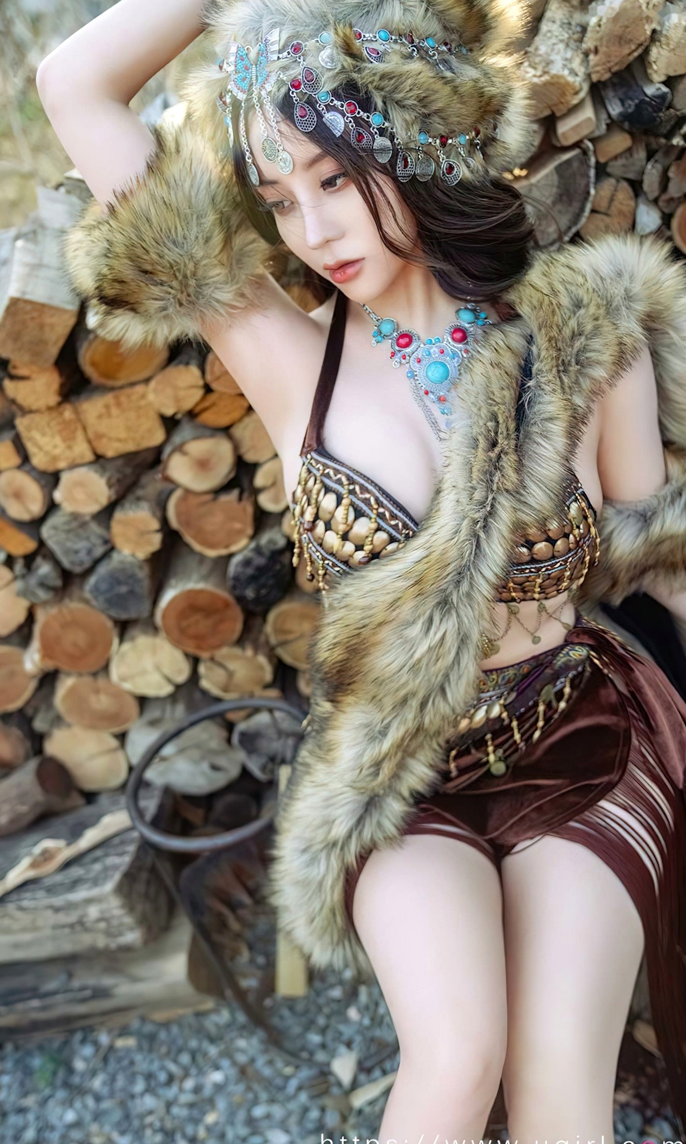 Gallery - UGirlsApp尤果圈 - Chiness Model 爱尤物 - Love Beauty -2602-筱慧-《刚刚好》异域部落女神户外野性风大尺度私房照爱尤物 - Love Beauty 冷艳野性诱惑私房照大尺度 女神私房照_秀色女神 - image 11