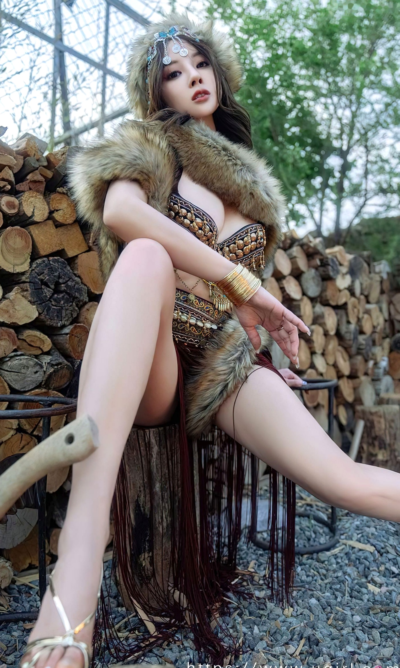 Gallery - UGirlsApp尤果圈 - Chiness Model 爱尤物 - Love Beauty -2602-筱慧-《刚刚好》异域部落女神户外野性风大尺度私房照爱尤物 - Love Beauty 冷艳野性诱惑私房照大尺度 女神私房照_秀色女神 - image 14