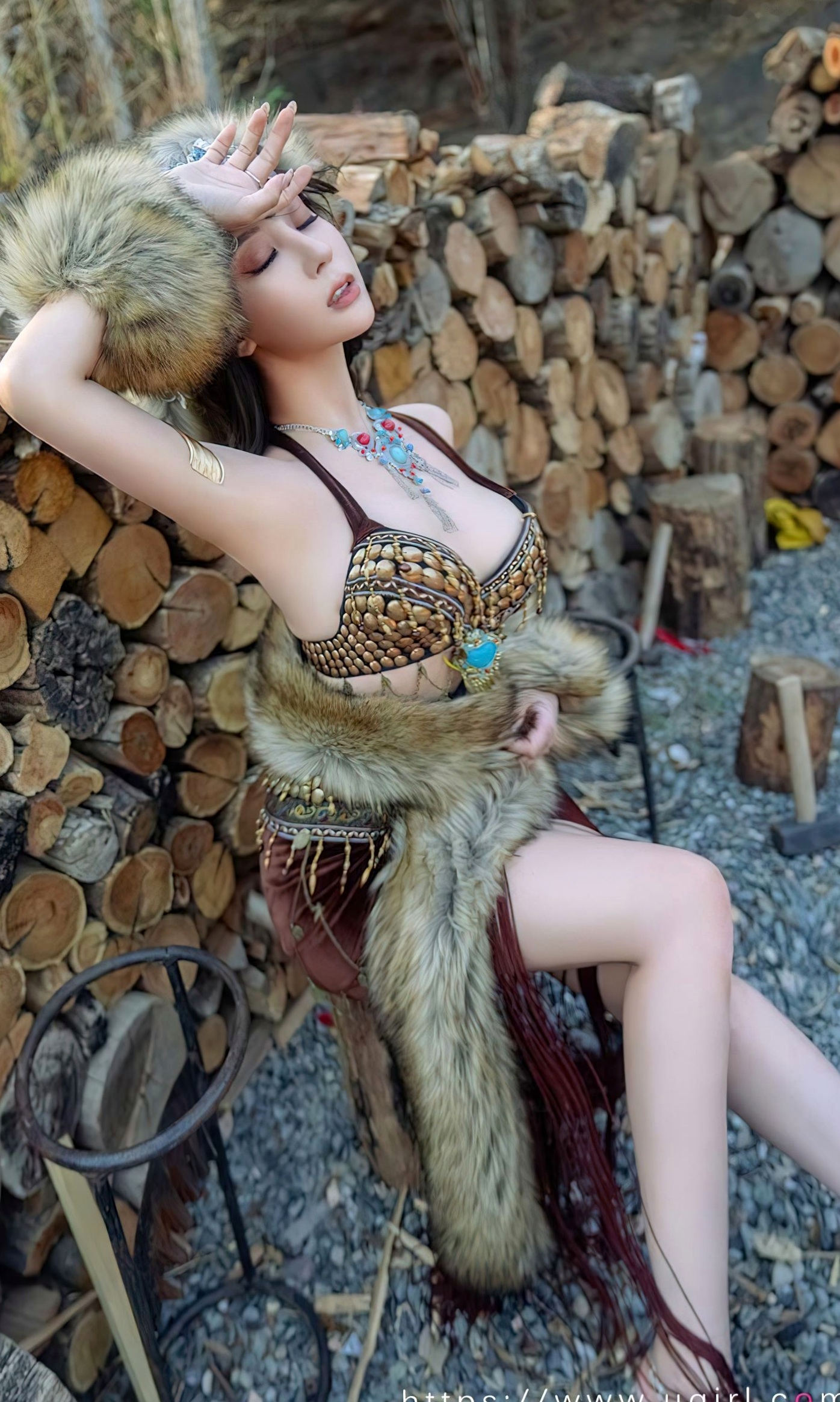 Gallery - UGirlsApp尤果圈 - Chiness Model 爱尤物 - Love Beauty -2602-筱慧-《刚刚好》异域部落女神户外野性风大尺度私房照爱尤物 - Love Beauty 冷艳野性诱惑私房照大尺度 女神私房照_秀色女神 - image 19