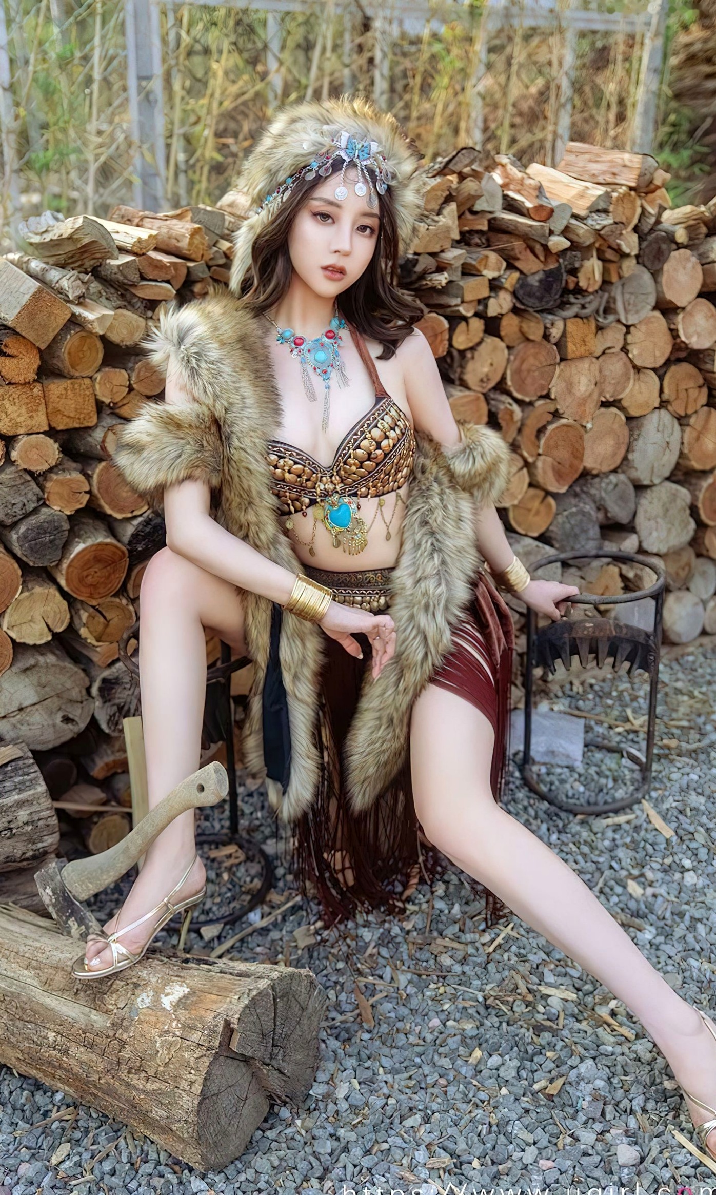 Gallery - UGirlsApp尤果圈 - Chiness Model 爱尤物 - Love Beauty -2602-筱慧-《刚刚好》异域部落女神户外野性风大尺度私房照爱尤物 - Love Beauty 冷艳野性诱惑私房照大尺度 女神私房照_秀色女神 - image 20