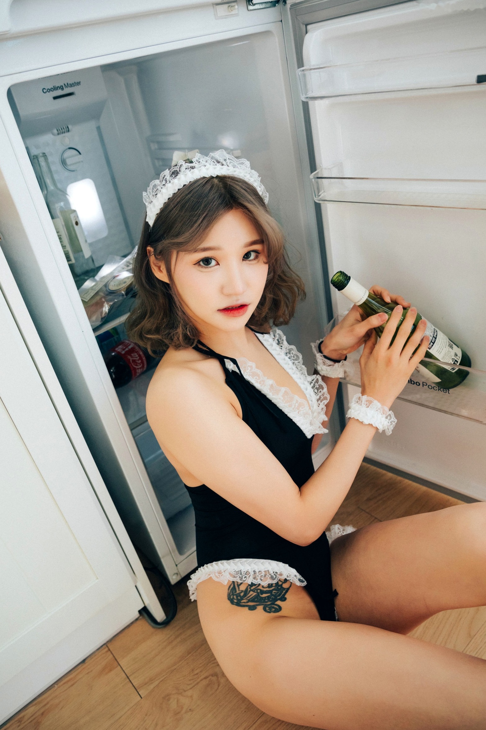 Gallery - 韩国美女Taeri居家私房写真：蕾丝内衣与纹身美背，展现极品身材诱惑，清新又野性韩国性感诱惑私房照极品 女神私房照_秀色女神 - image 28