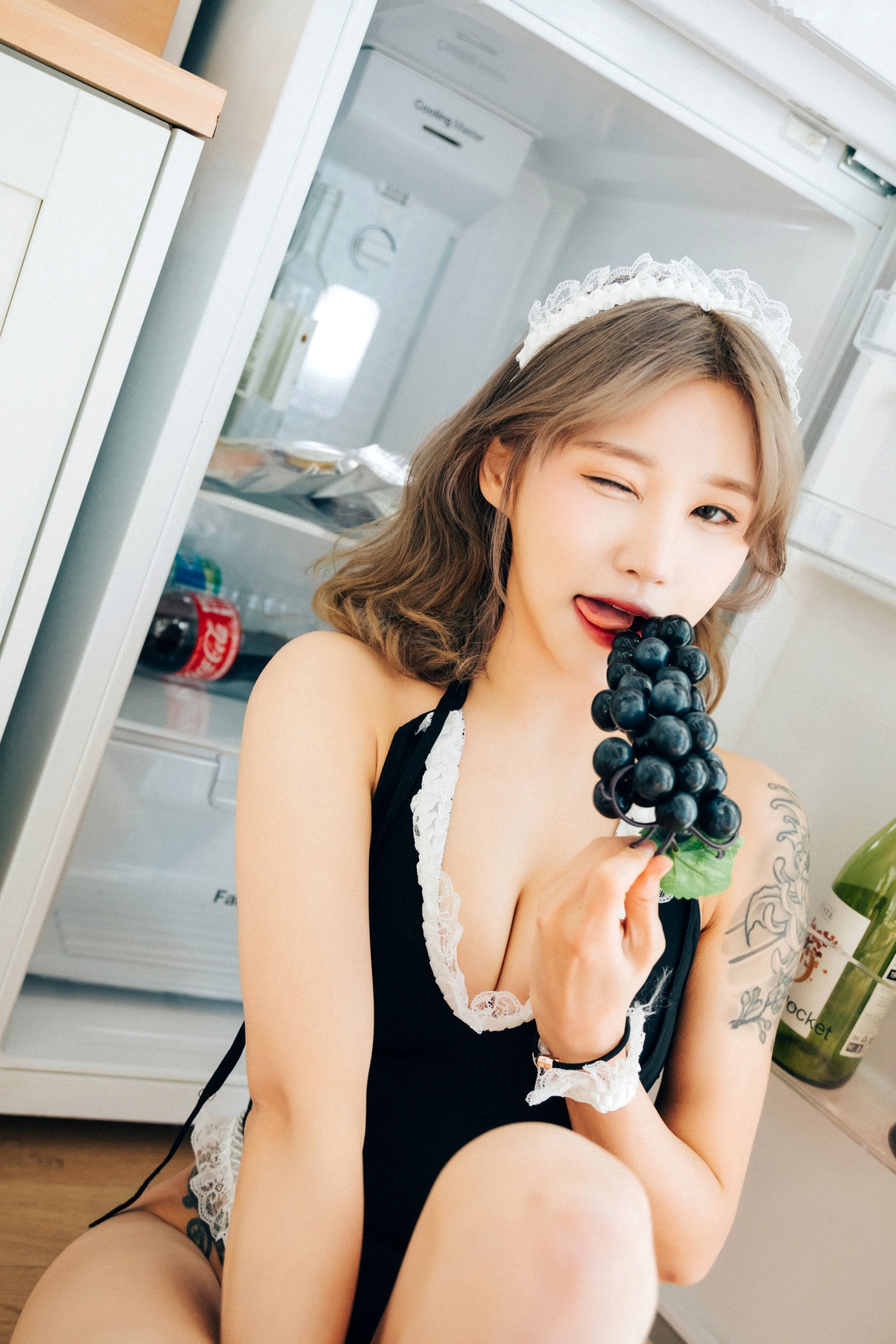 Gallery - 韩国美女Taeri居家私房写真：蕾丝内衣与纹身美背，展现极品身材诱惑，清新又野性韩国性感诱惑私房照极品 女神私房照_秀色女神 - image 33