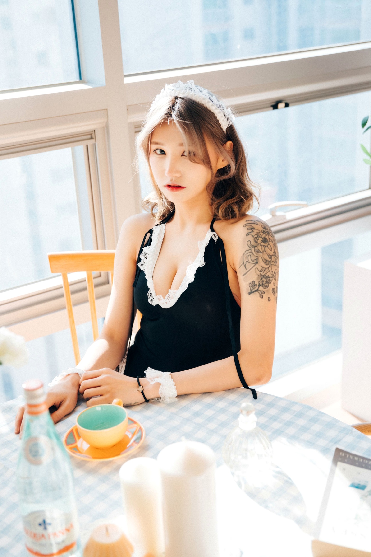 Gallery - 韩国美女Taeri居家私房写真：蕾丝内衣与纹身美背，展现极品身材诱惑，清新又野性韩国性感诱惑私房照极品 女神私房照_秀色女神 - image 37