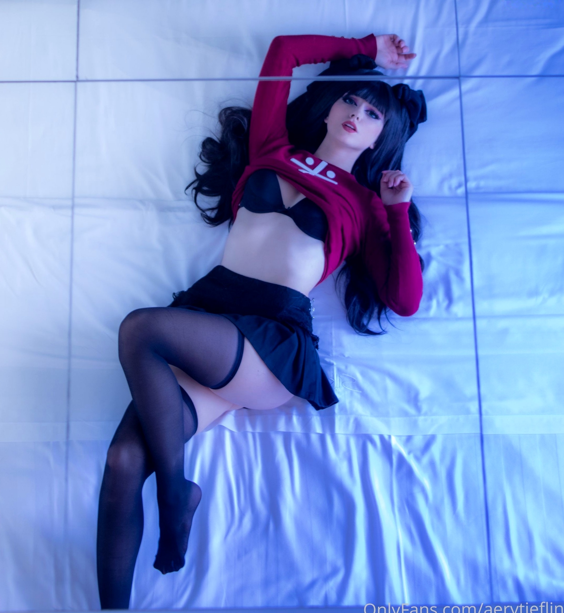 Gallery - Aery-Tiefling-远坂凛-Rin-Tohsaka角色扮演，私房照极致性感内衣黑丝诱惑角色扮演私房照性感黑丝诱惑 女神私房照_秀色女神 - image 29
