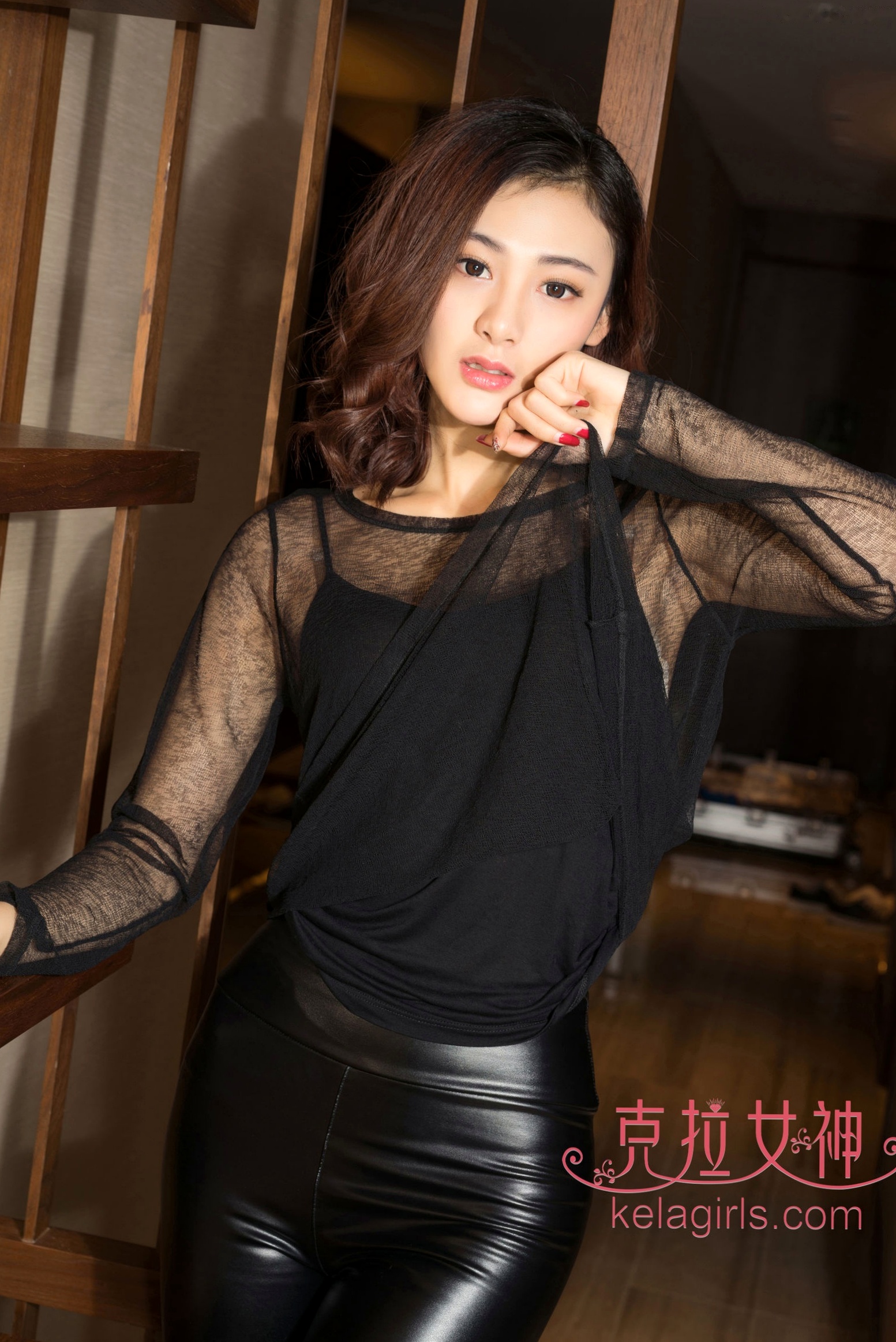Gallery - KelaGirls克拉女神-冉宝《真空上阵》私房摄影，黑色透视装诱惑，唯美居家极品写真克拉女神性感诱惑私房照气质 女神私房照_秀色女神 - image 2