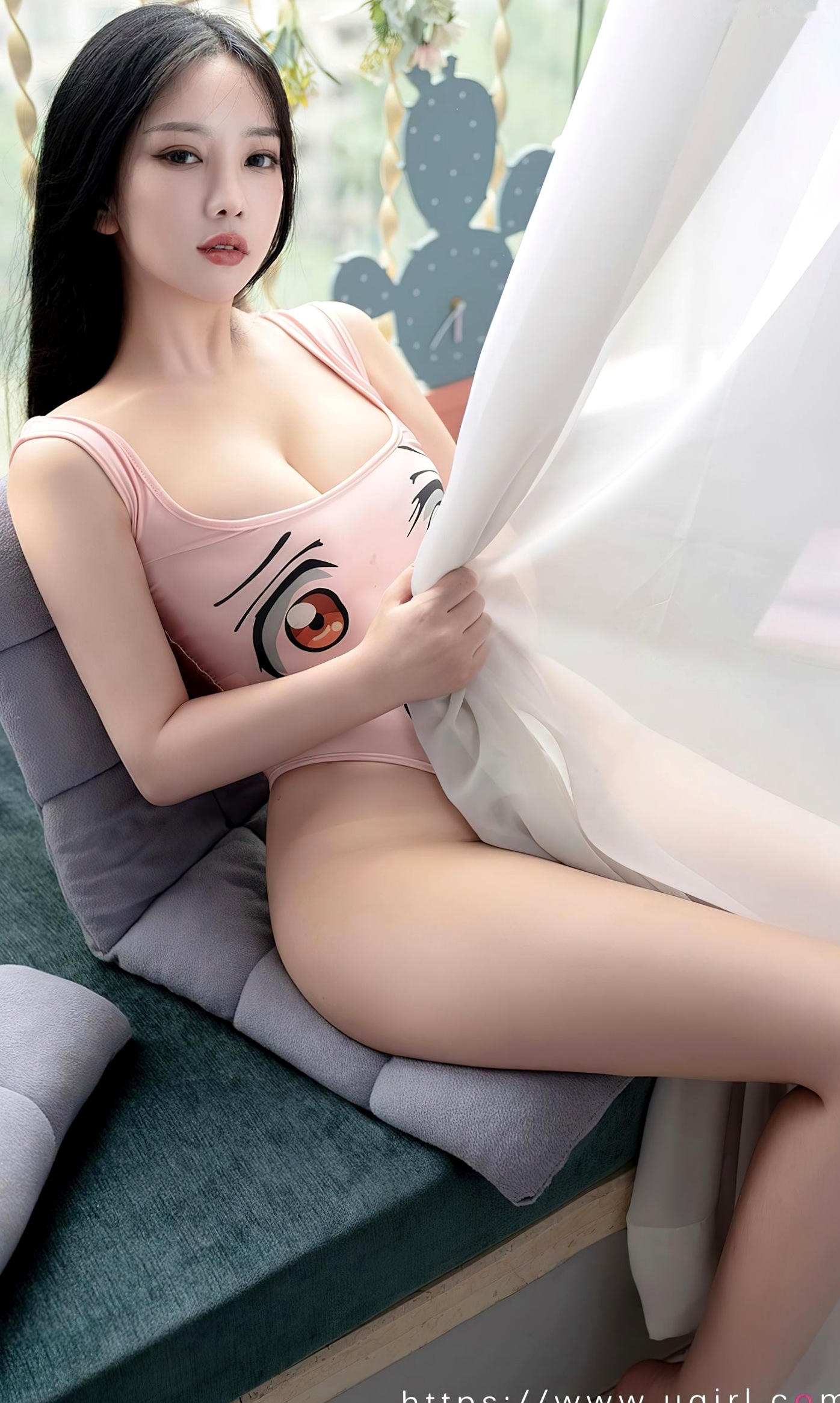 Gallery - UGirlsApp尤果圈 - Chiness Model 爱尤物 - Love Beauty -2586-苏拉-《你是我的人》：白嫩美腿迷人私房照，粉色连体衣诱惑演绎，尽显纯欲性感身材爱尤物 - Love Beauty 尤物性感诱惑私房照白嫩 女神私房照_秀色女神 - image 11