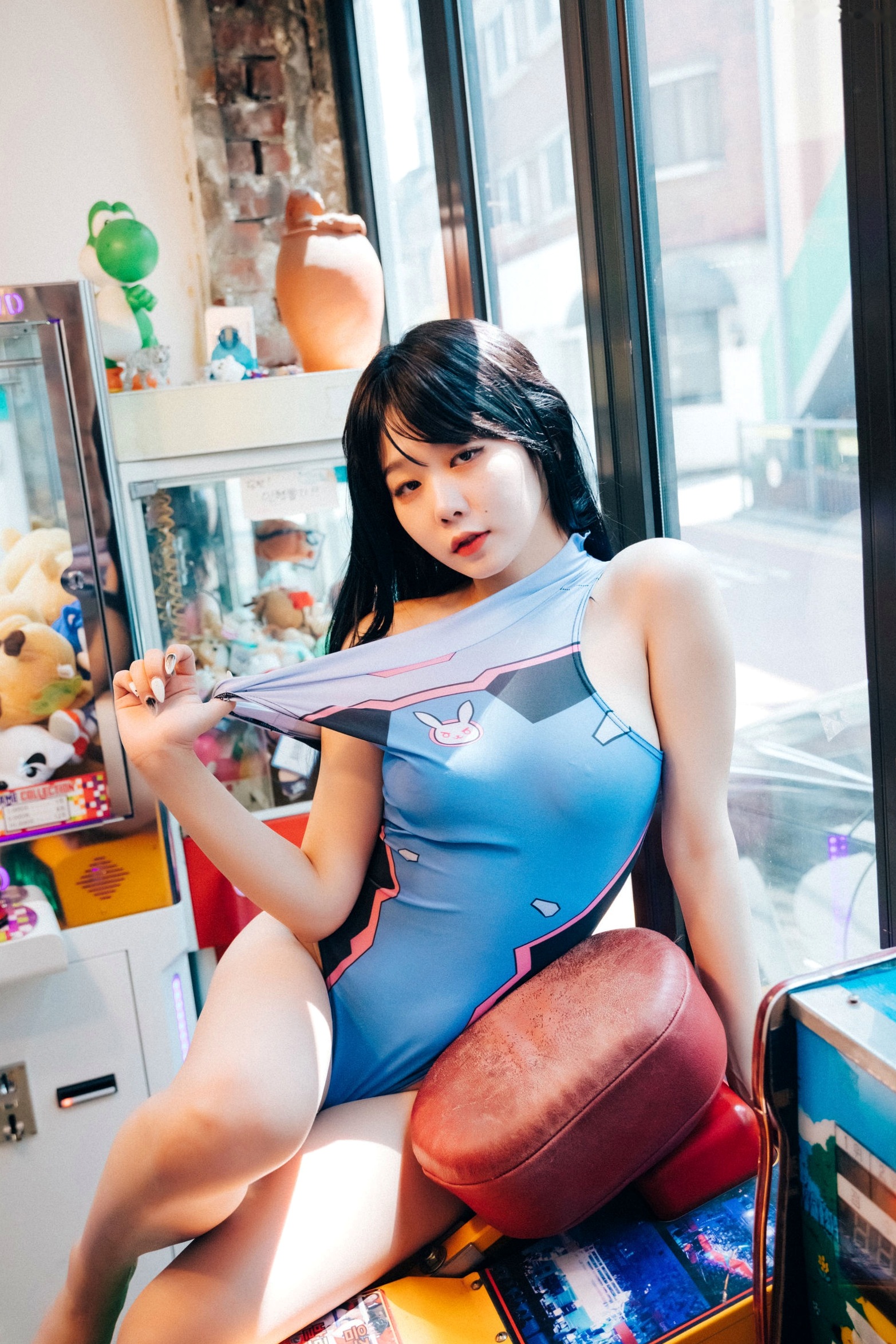 Gallery - 韩国美女琪雅Zia街机厅私房写真，修身连体衣展现撩人曲线，清纯少女的性感诱惑套图性感韩国尤物私房照诱惑 女神私房照_秀色女神 - image 90