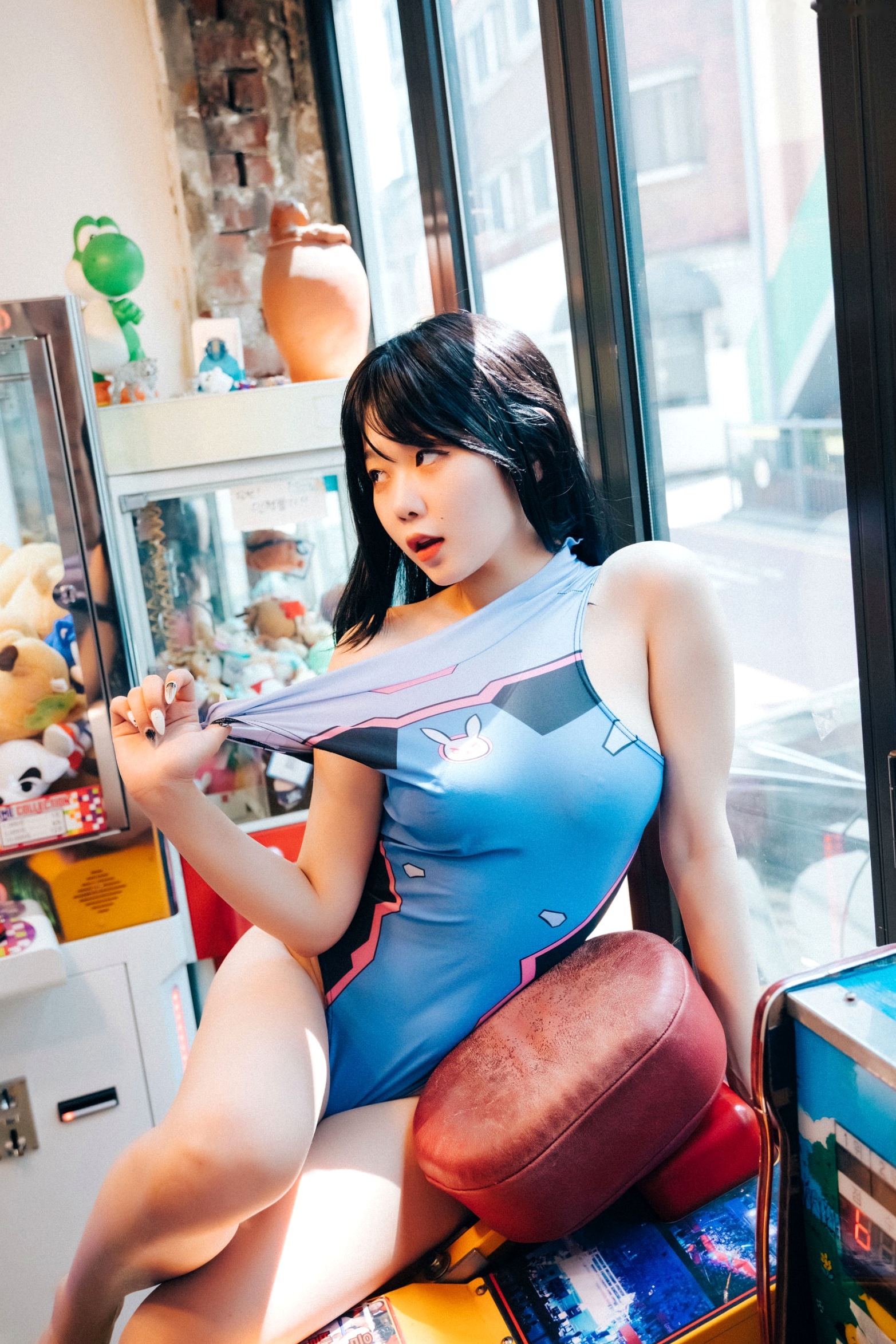 Gallery - 韩国美女琪雅Zia街机厅私房写真，修身连体衣展现撩人曲线，清纯少女的性感诱惑套图性感韩国尤物私房照诱惑 女神私房照_秀色女神 - image 91