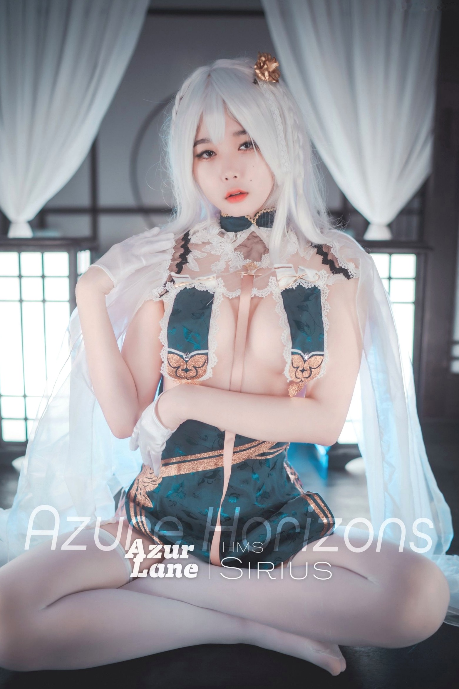 Gallery - 韩国美女琪雅Zia-碧波青云Cosplay私房照-唯美二次元白发诱惑性感写真-DJAWA高清套图韩国性感私房照角色扮演白嫩 女神私房照_秀色女神 - image 53