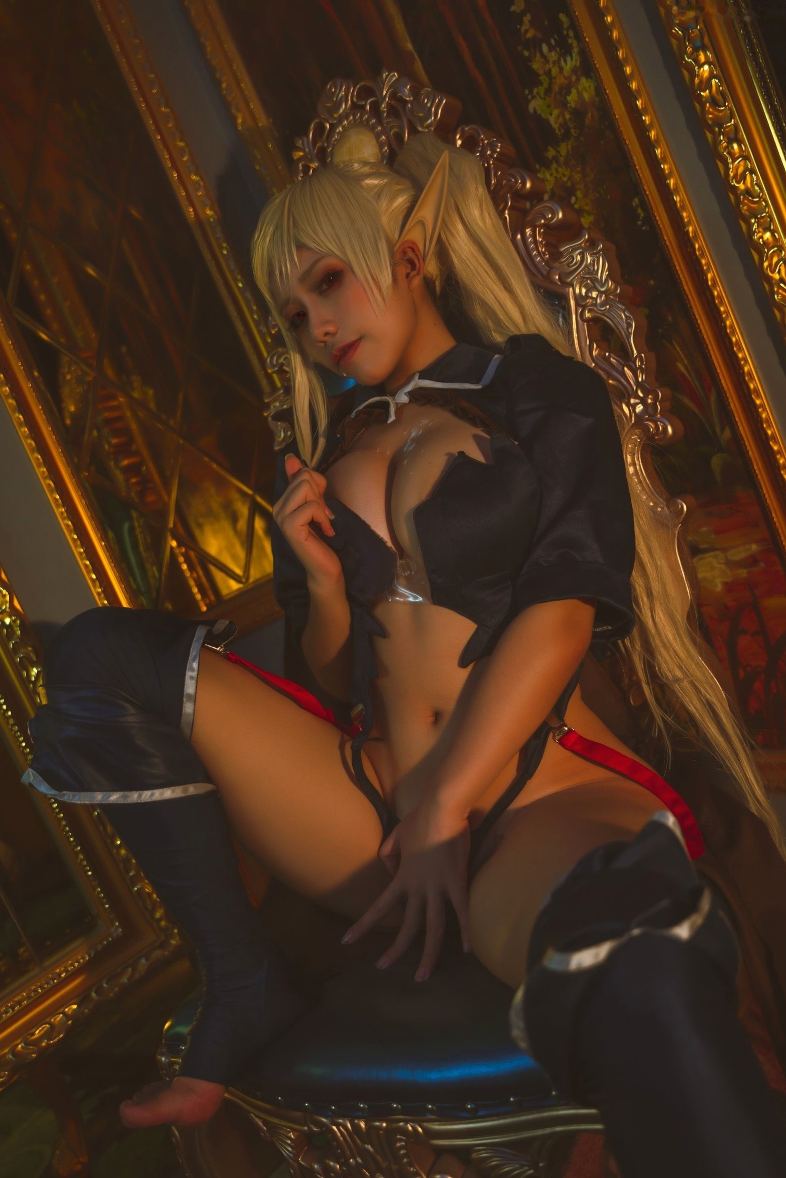 Gallery - 一笑芳香沁-黑兽克洛伊精品cosplay私房照：暗黑魅惑、大尺度捆绑诱惑，还原禁忌野性之美角色扮演私房照大尺度诱惑性感 女神私房照_秀色女神 - image 26