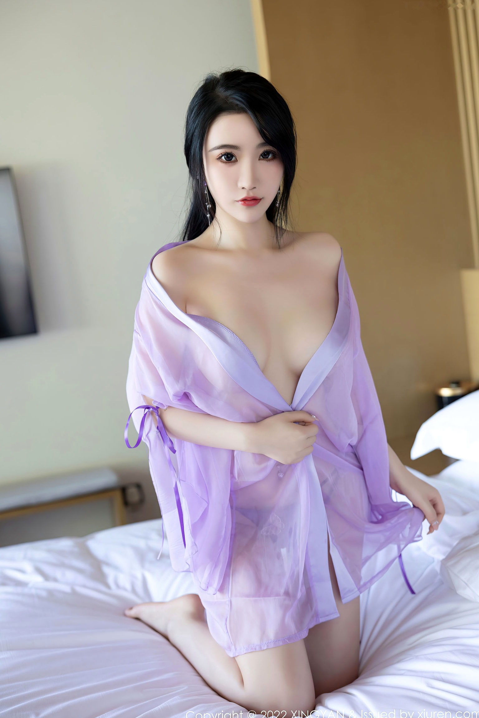 Gallery - XiaoYu语画界 - Painting World -860-樱桃酱：杭州旅拍，紫色轻透古韵薄纱，极品性感私房写真语画界 - Painting World 性感诱惑私房照极品 女神私房照_秀色女神 - image 60
