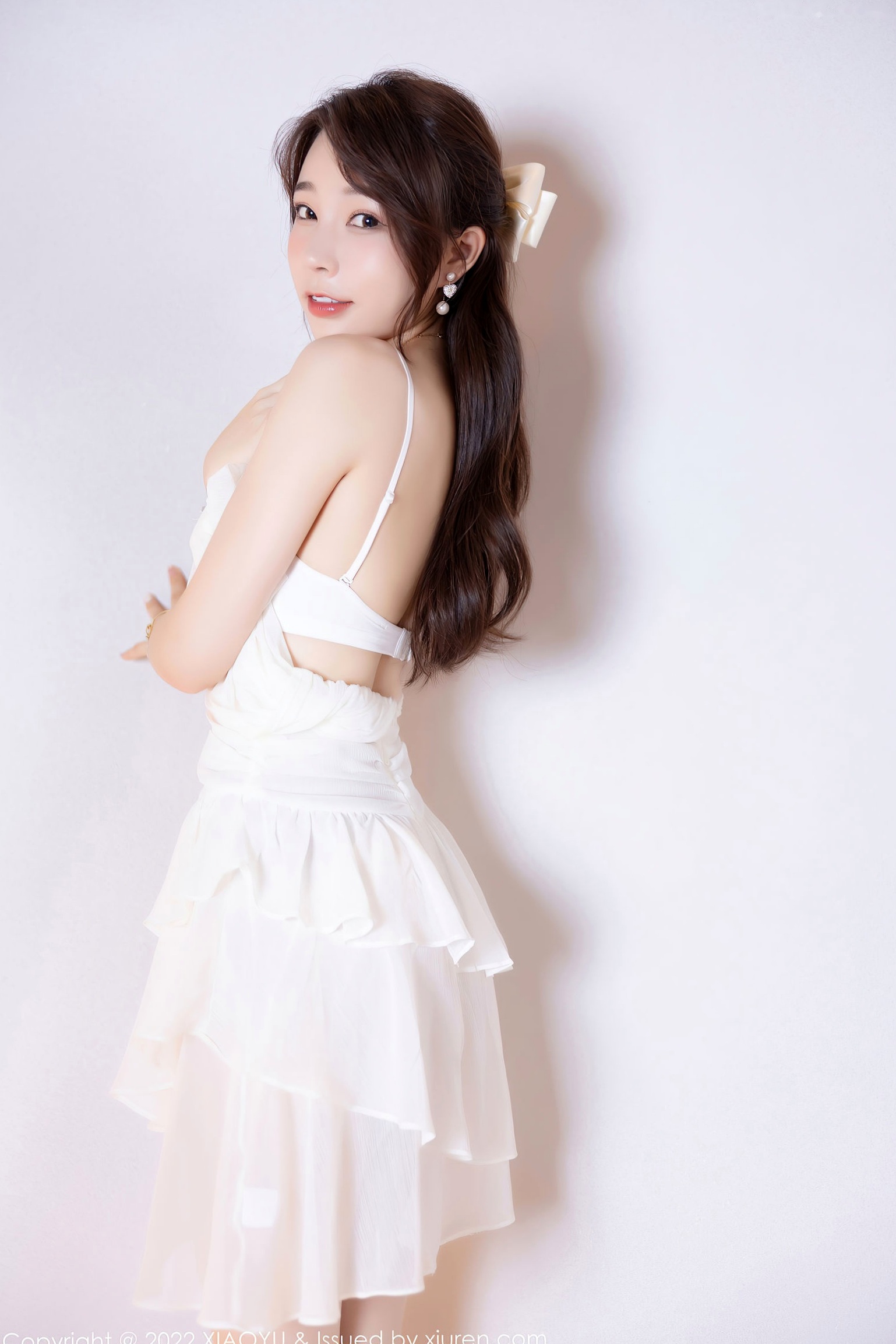 Gallery - XiaoYu语画界 - Painting World -徐莉芝：纯欲白裙私房写真，极致修长美腿，尽显优雅性感诱惑语画界 - Painting World 性感私房照美腿诱惑气质 女神私房照_秀色女神 - image 41