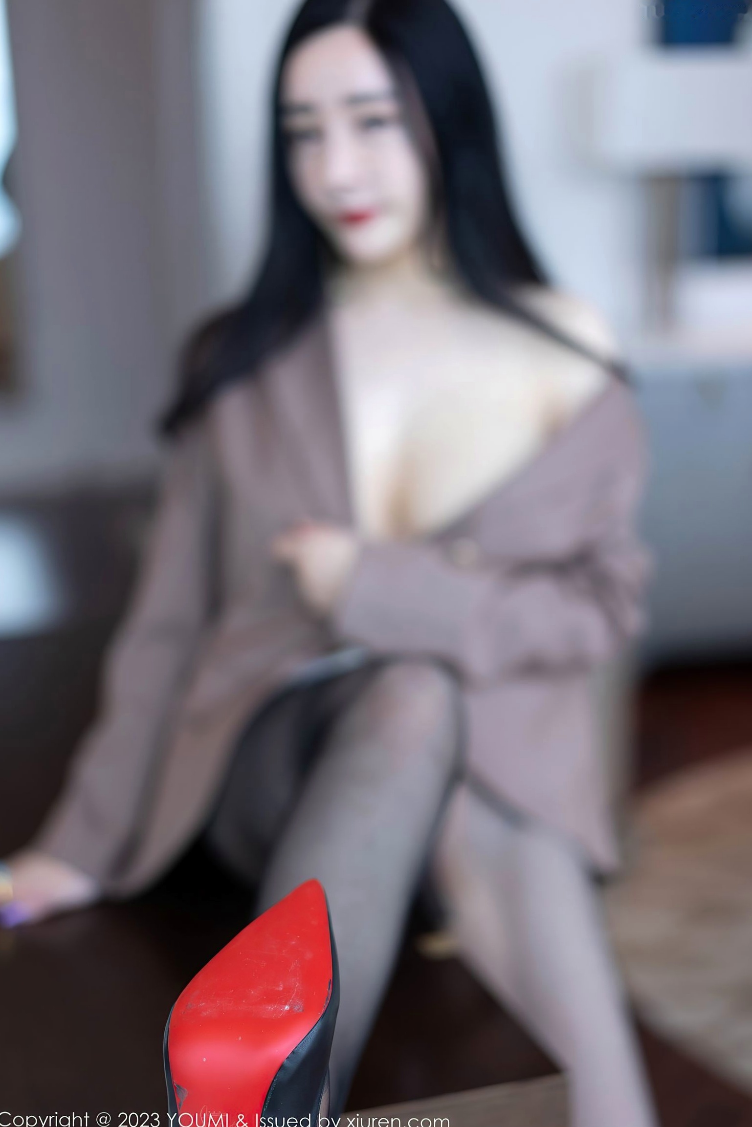 Gallery - YouMi尤蜜荟 - Chiness Model -950-允爾-醇美咖啡色外套搭配超薄黑丝诱惑-气质御姐职场风私房照-2023.06.12尤蜜荟 - Chiness Model 黑丝御女郎 - Royal Lady 诱惑私房照 女神私房照_秀色女神 - image 20