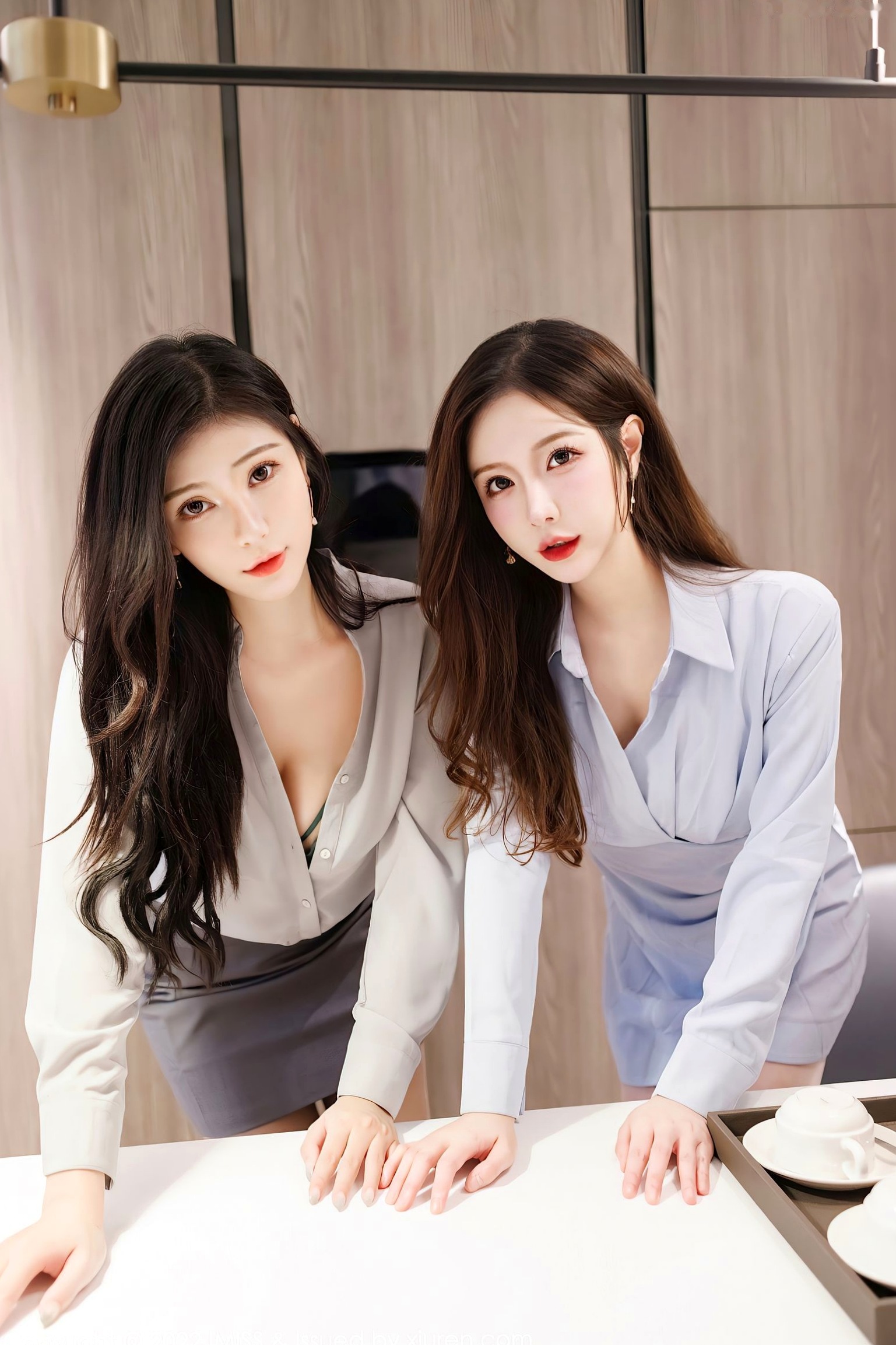 Gallery - IMiss爱蜜社 - Honey Club -652-Lavinia与Linda职场OL风与私房内衣双姝盛宴-丝袜美腿极致诱惑爱蜜社 - Honey Club 性感制服丝袜私房照 女神私房照_秀色女神 - image 12
