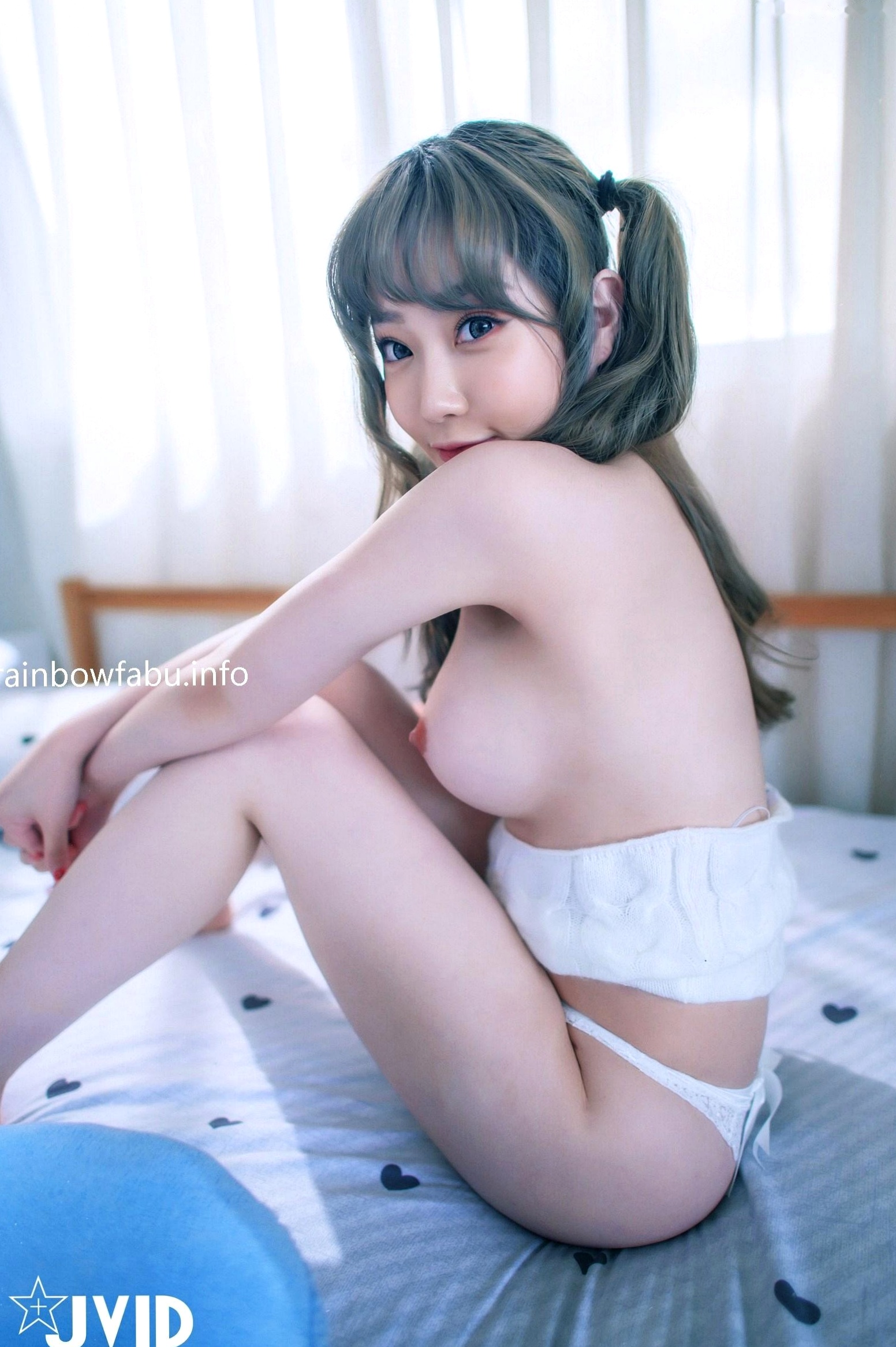 Gallery - JVID-璃奈酱《充气娃娃》No.618—纯欲风白色内衣私房照，性感诱惑视觉盛宴性感诱惑内衣私房照JVID 女神私房照_秀色女神 - image 71