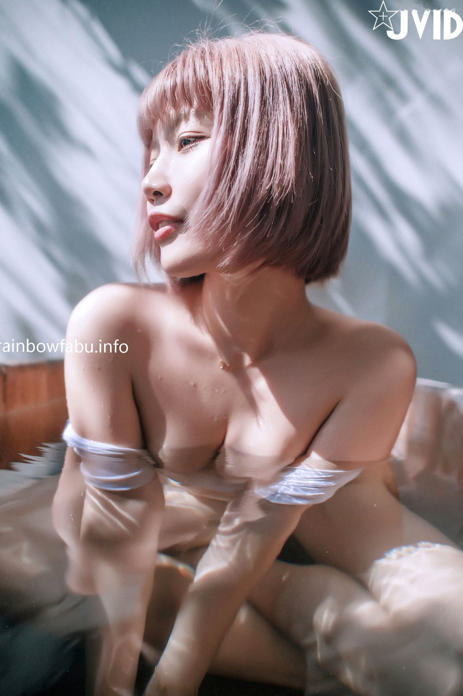 Gallery - JVID-果寶寶-未曾谋面的网恋小女友：短发私房写真，网眼诱惑、大尺度自然光影，极品纯欲诱惑JVID私房照诱惑大尺度性感 女神私房照_秀色女神 - image 67
